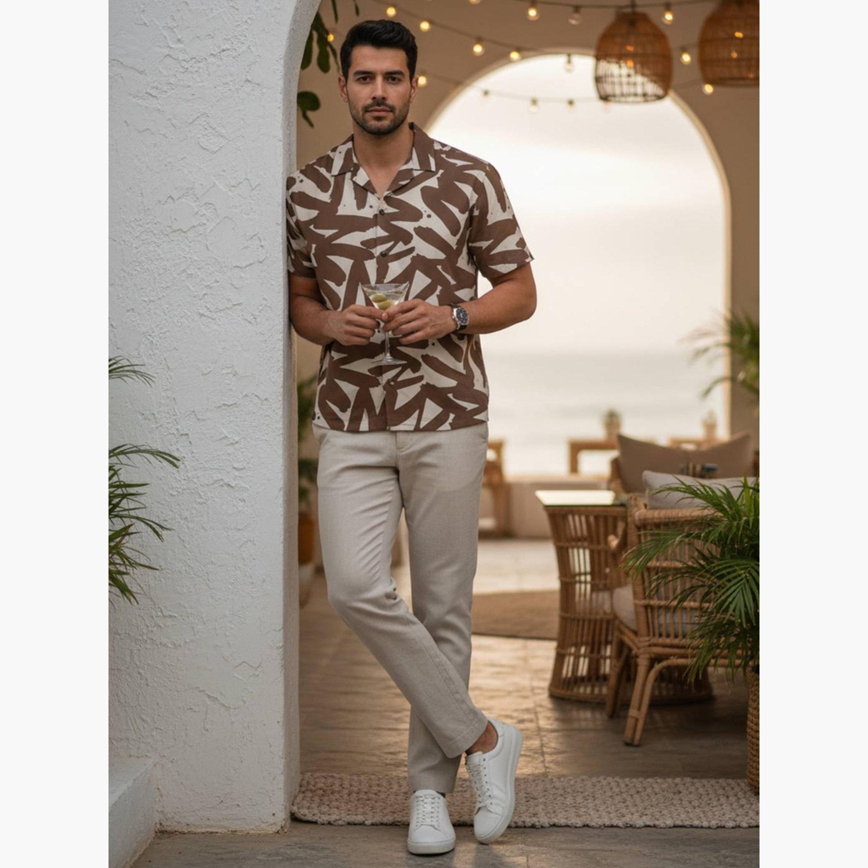 TRULOOM & X Styli Men Printed Relaxed Fit Cotton Shirt-men-clothing-shirts-image-5