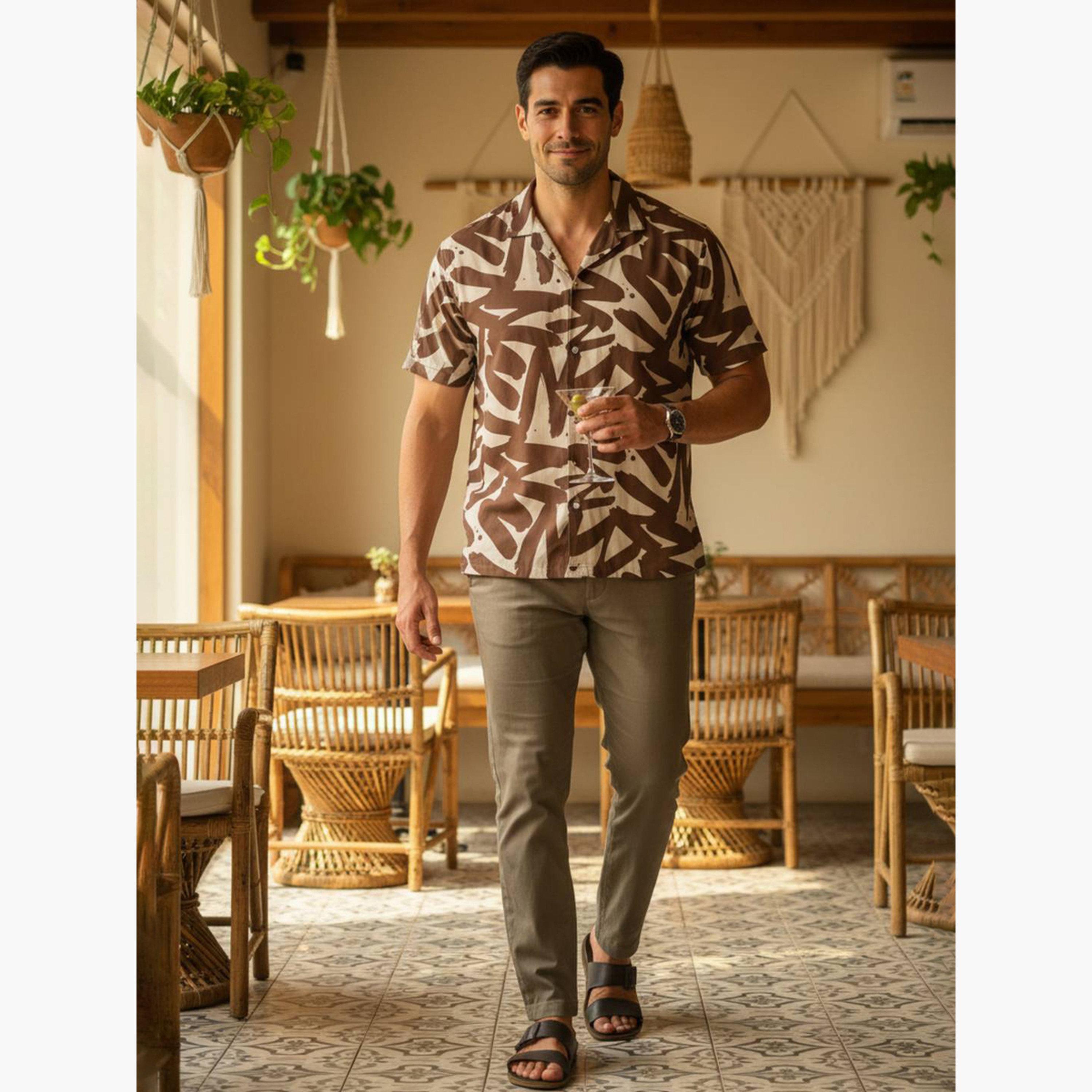 TRULOOM & X Styli Men Printed Relaxed Fit Cotton Shirt-men-clothing-shirts-image-6