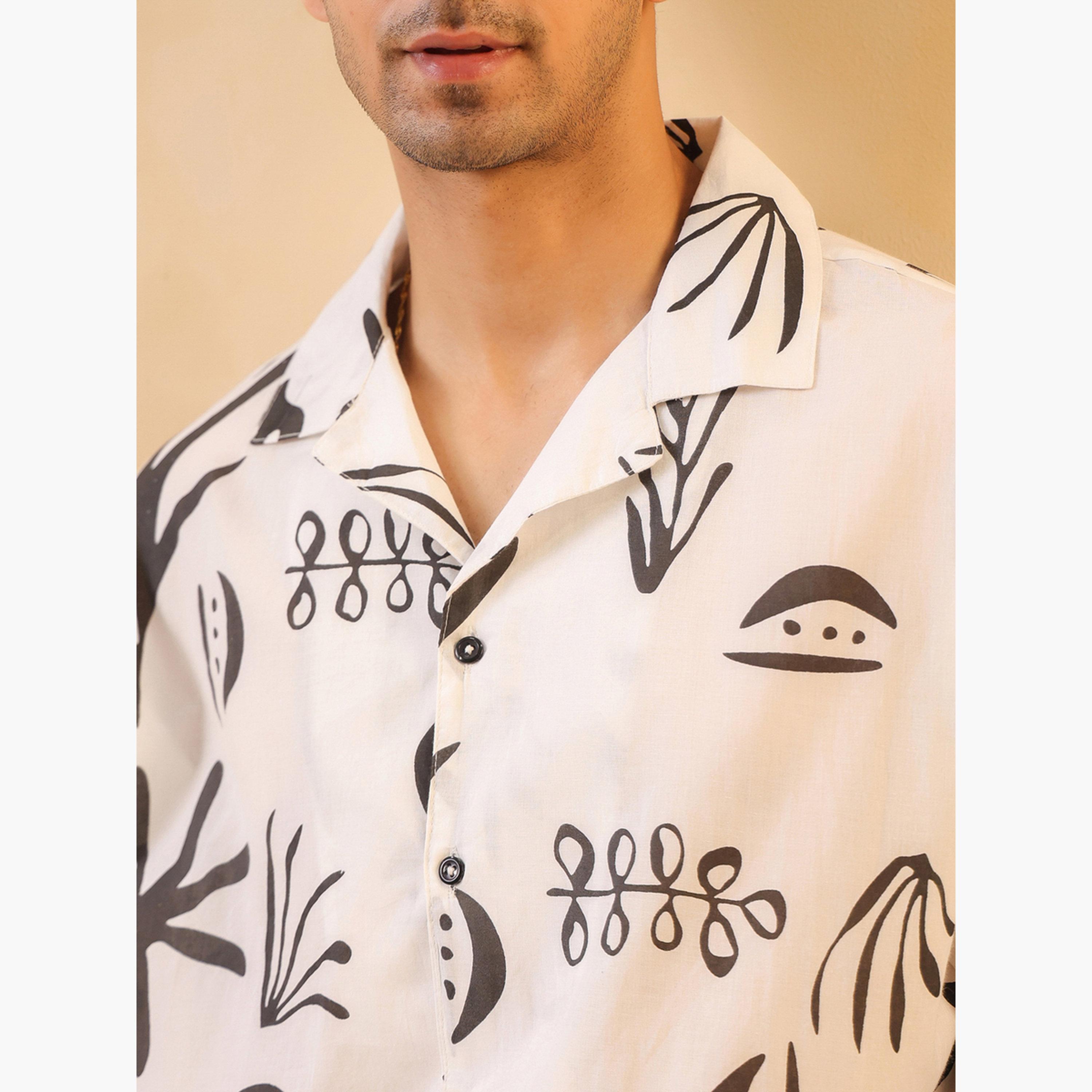 TRULOOM & X Styli Men Printed Oversized Cotton Shirt-men-clothing-shirts-image-5