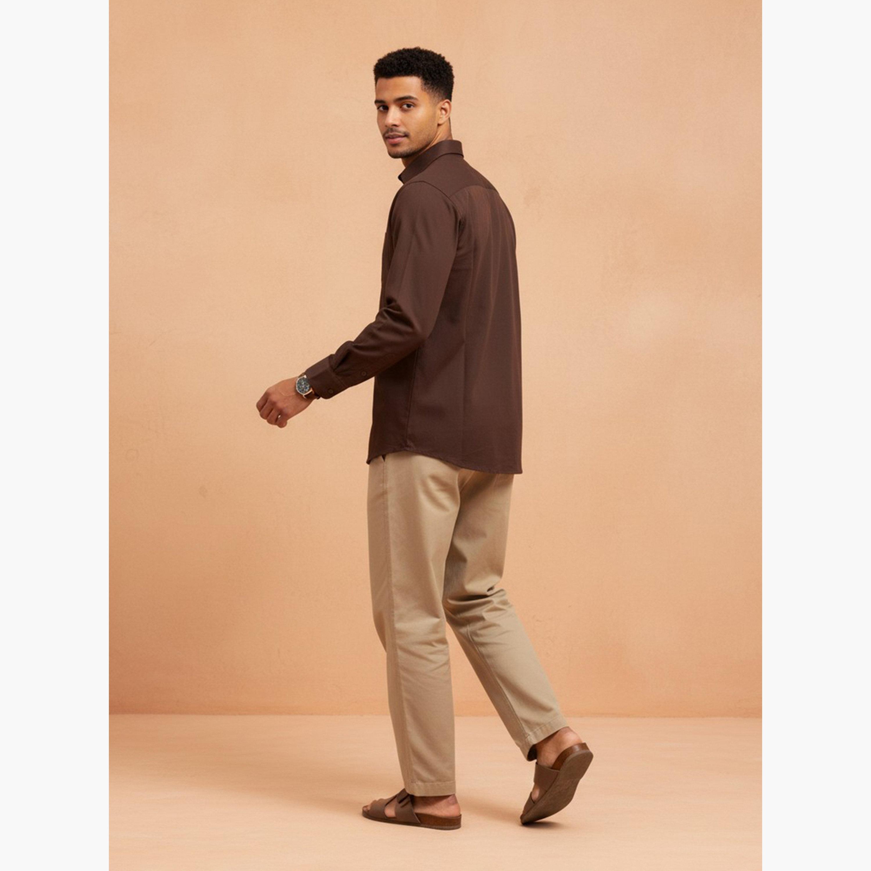 TRULOOM & X Styli Men Solid Regular Fit Rayon Shirt-men-clothing-shirts-image-3