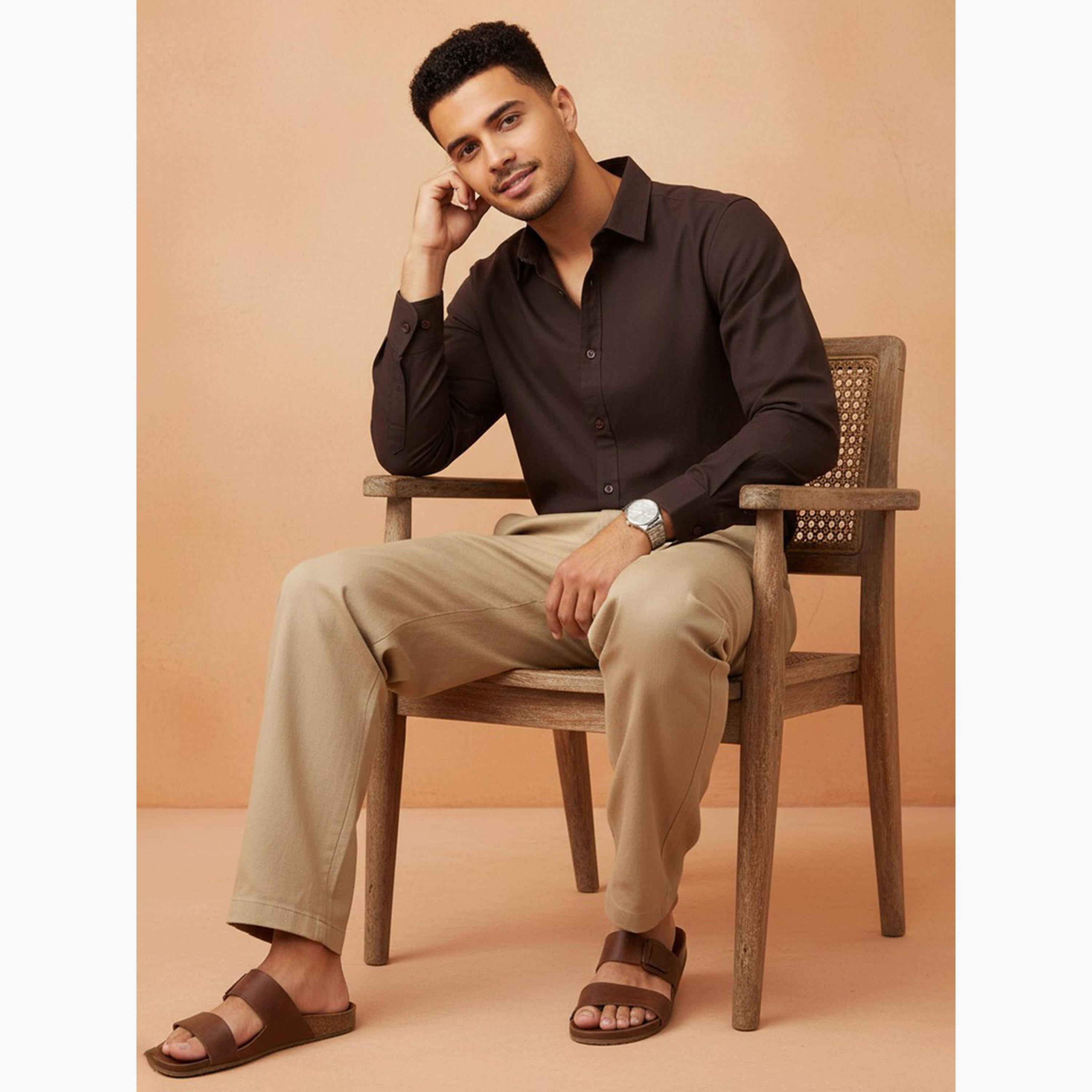 TRULOOM & X Styli Men Solid Regular Fit Rayon Shirt-men-clothing-shirts-image-6