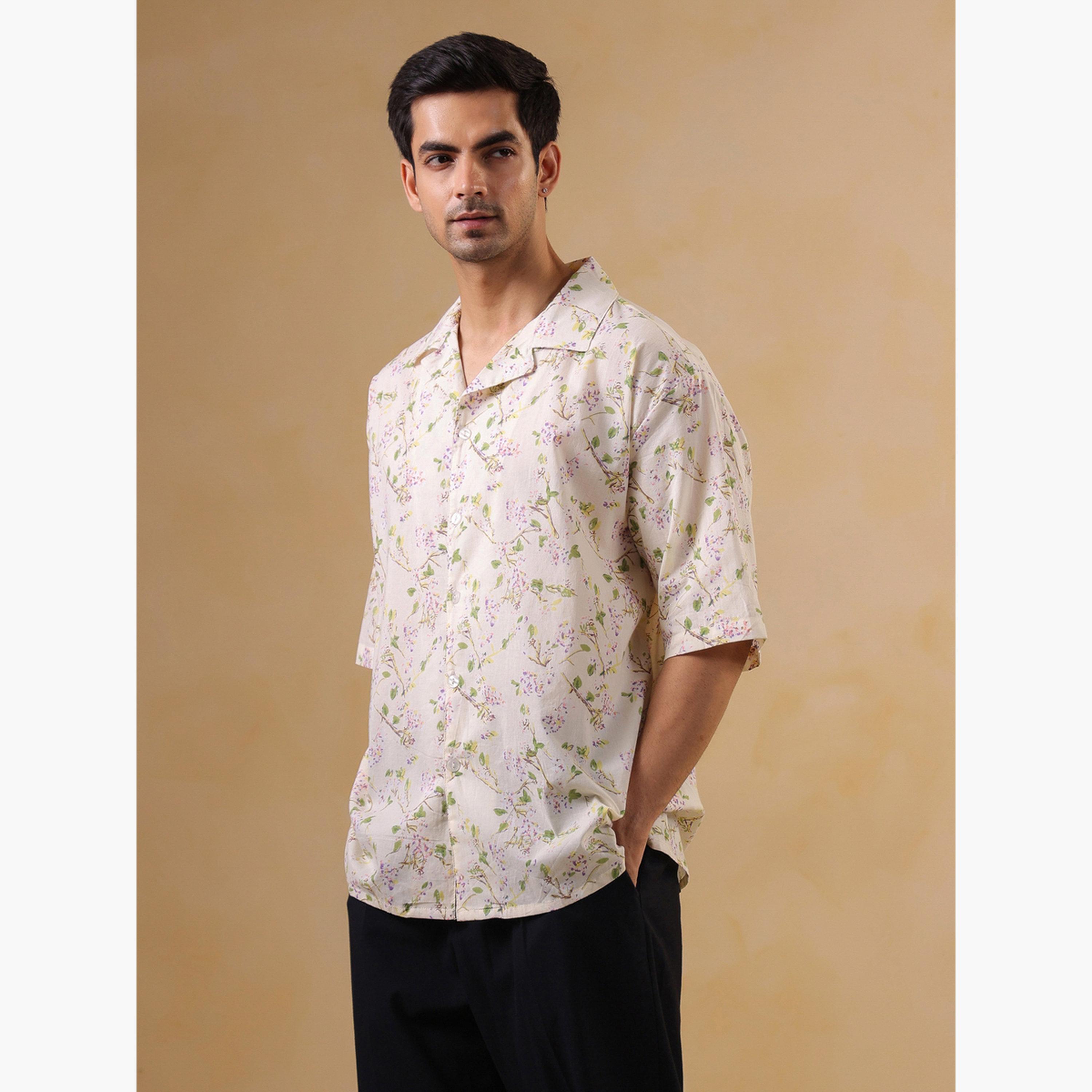 TRULOOM & X Styli Men Printed Oversized Cotton Shirt-men-clothing-shirts-image-4
