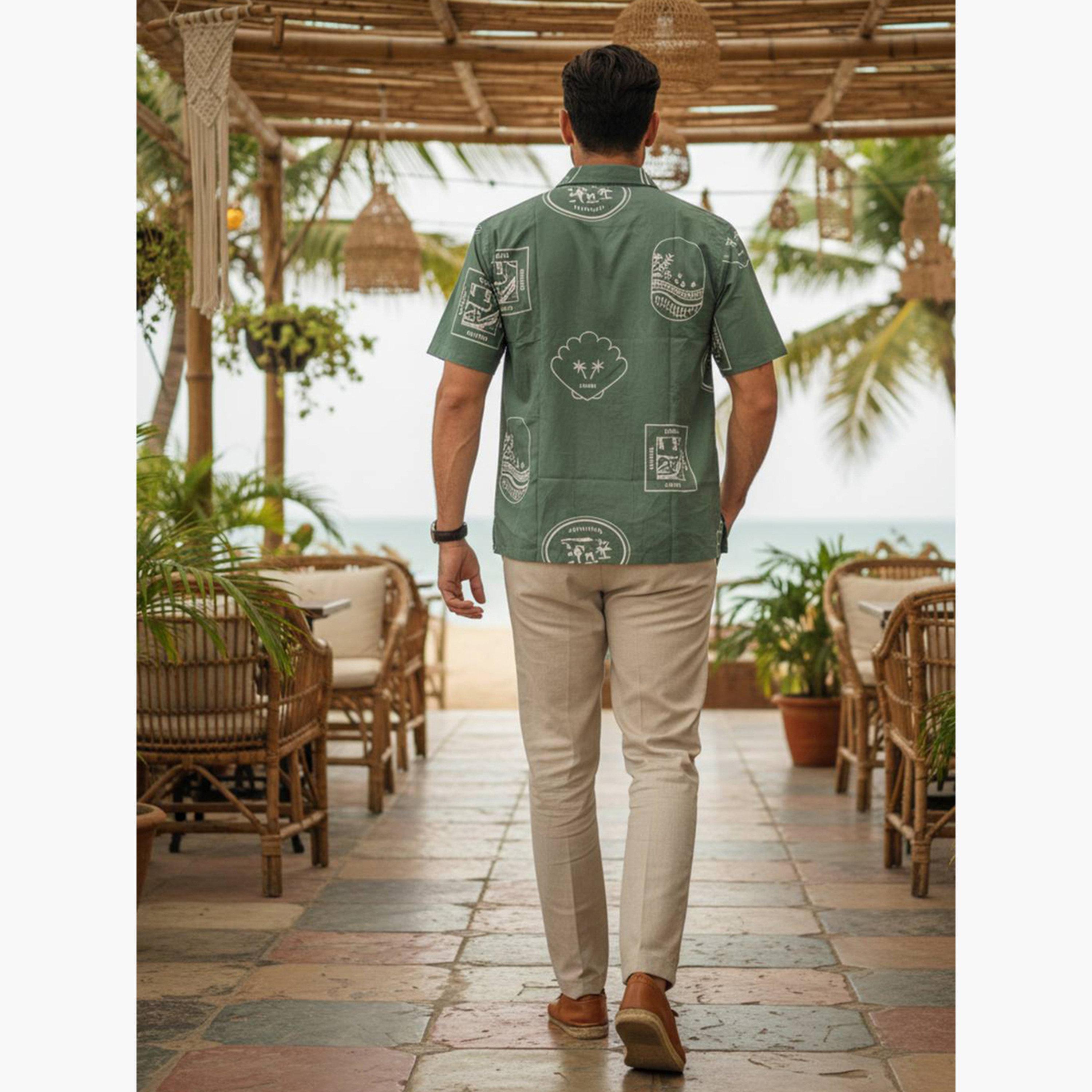 TRULOOM & X Styli Men Printed Regular Fit Cotton Shirt-men-clothing-shirts-image-3