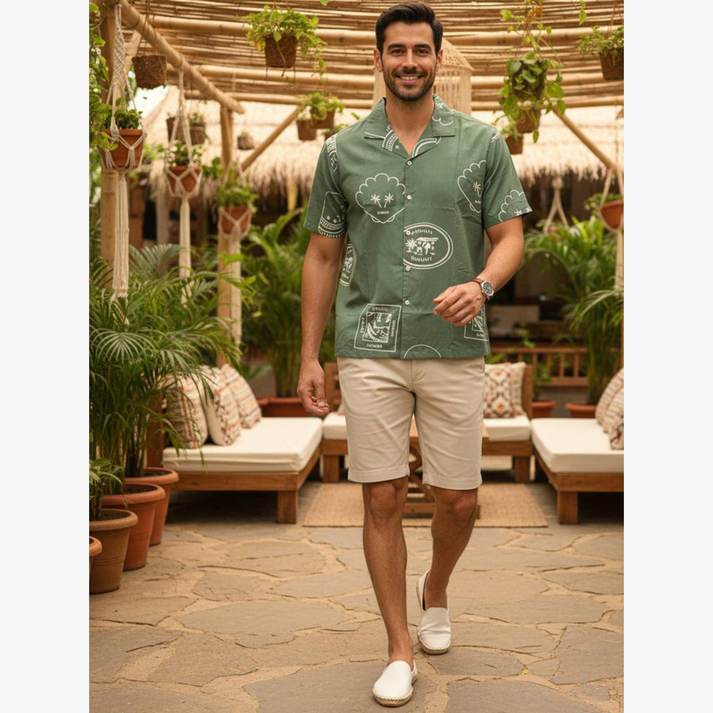 TRULOOM & X Styli Men Printed Regular Fit Cotton Shirt-men-clothing-shirts-image-6