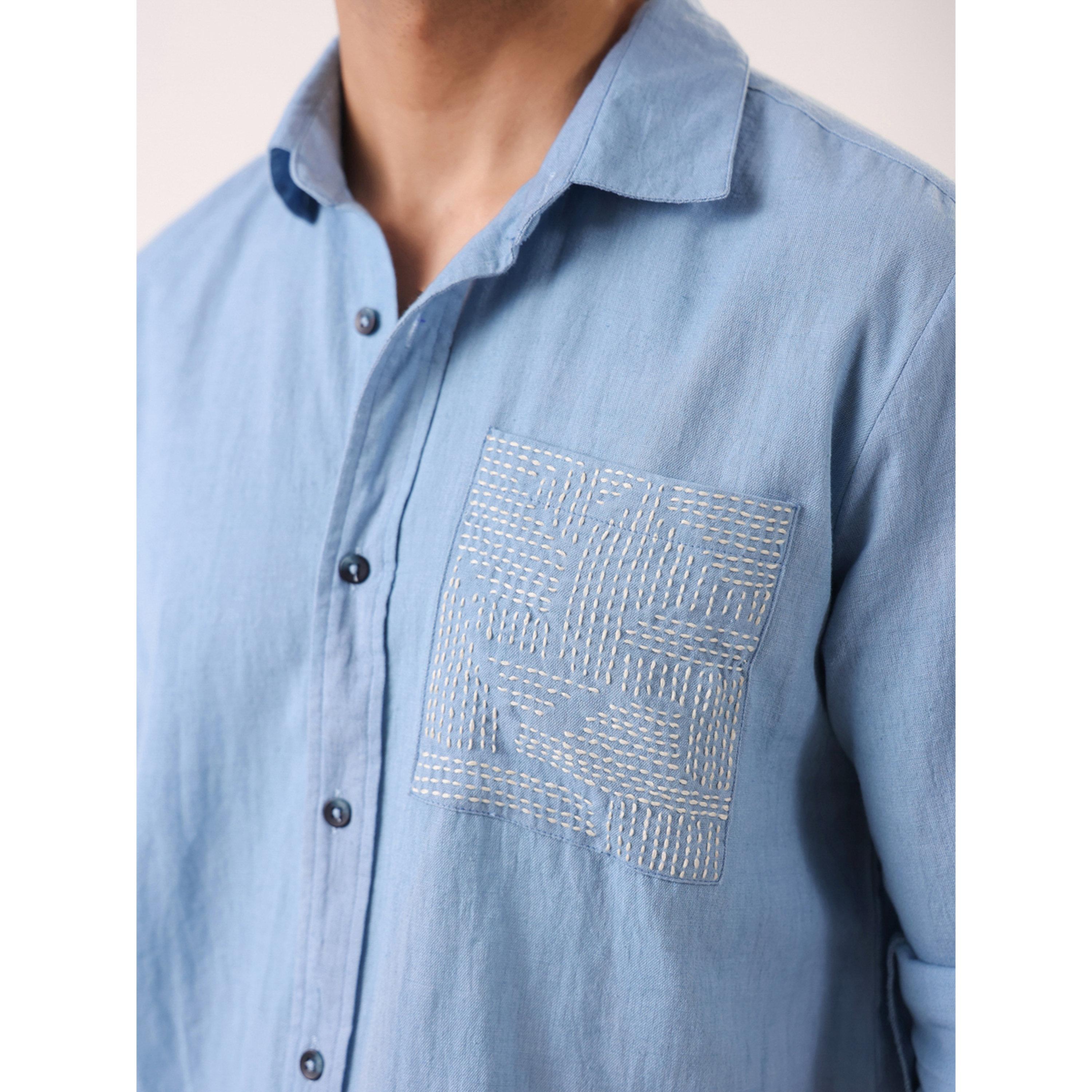 قميص قطن بقصة مريحة للرجال-men-clothing-shirts-image-5