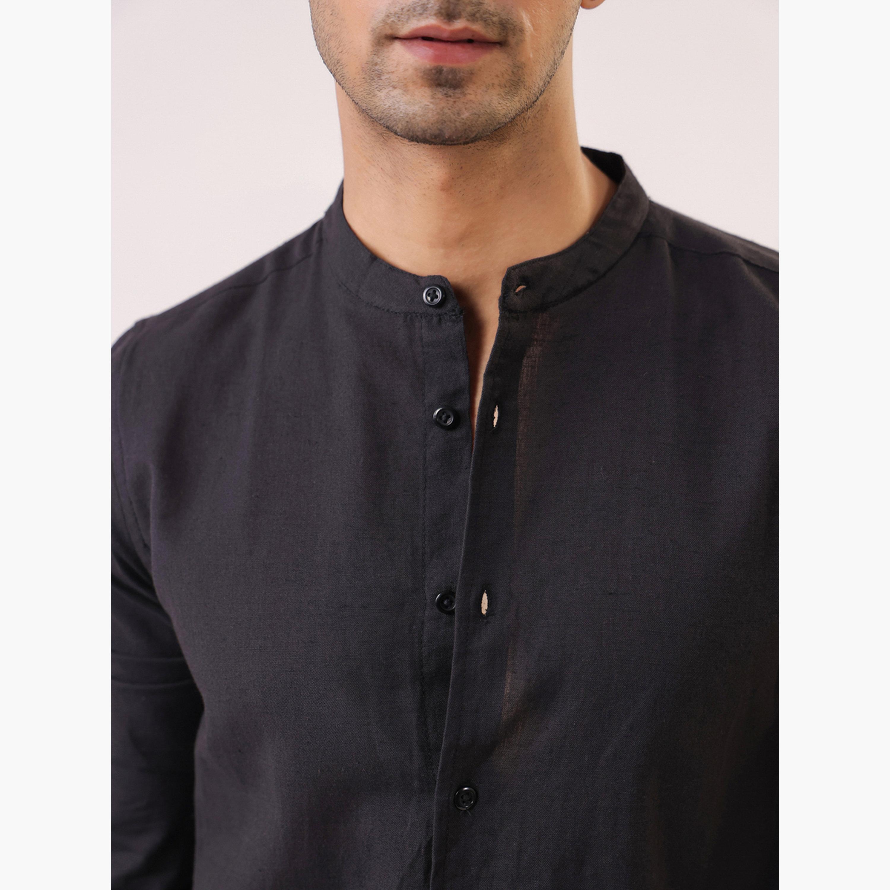 TRULOOM & X Styli Men Solid Regular Fit Cotton Shirt-men-clothing-shirts-image-5