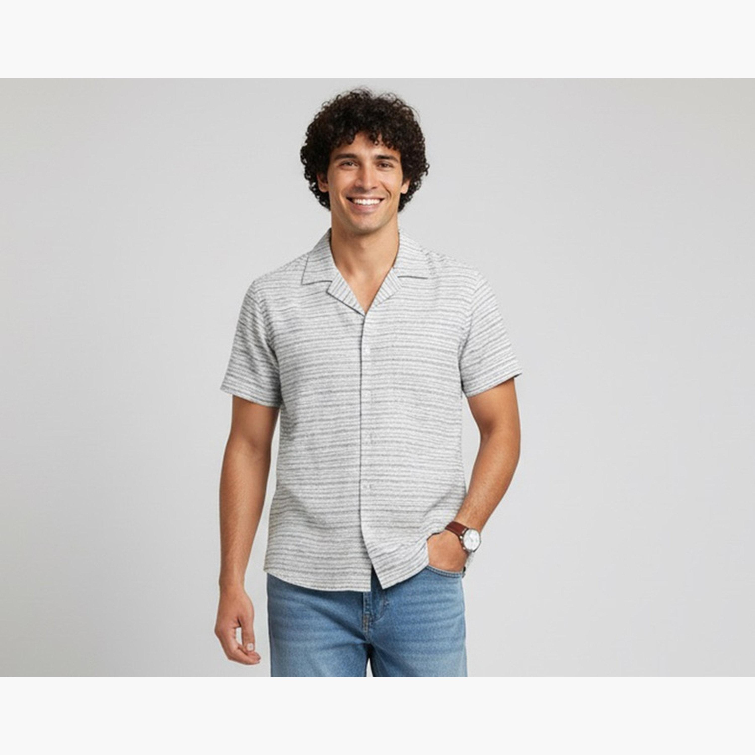 TRULOOM & X Styli Men Striped Relaxed Fit Shirt-men-clothing-shirts-image-1