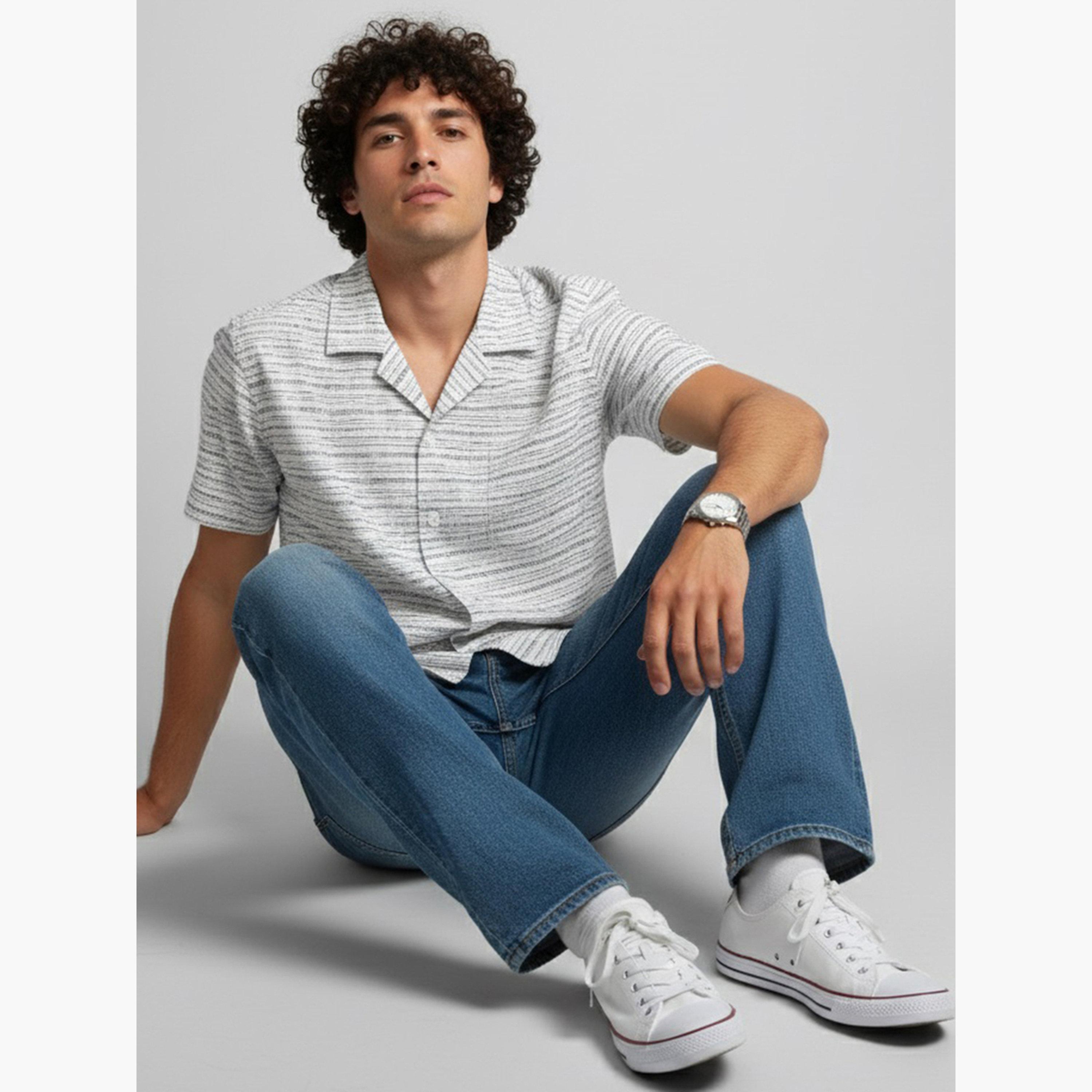 TRULOOM & X Styli Men Striped Relaxed Fit Shirt-men-clothing-shirts-image-4