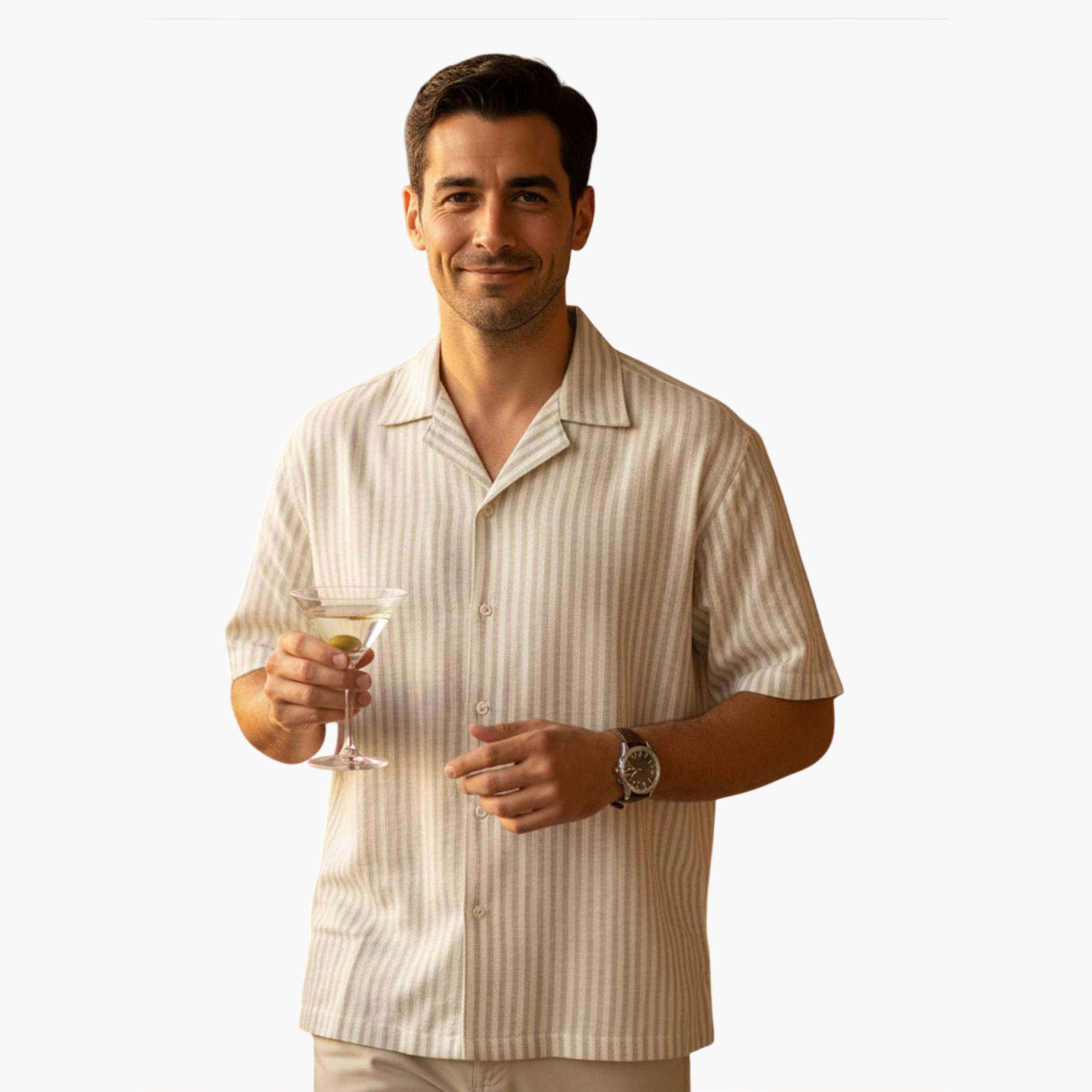TRULOOM & X Styli Men Striped Relaxed Fit Shirt-men-clothing-shirts-image-1