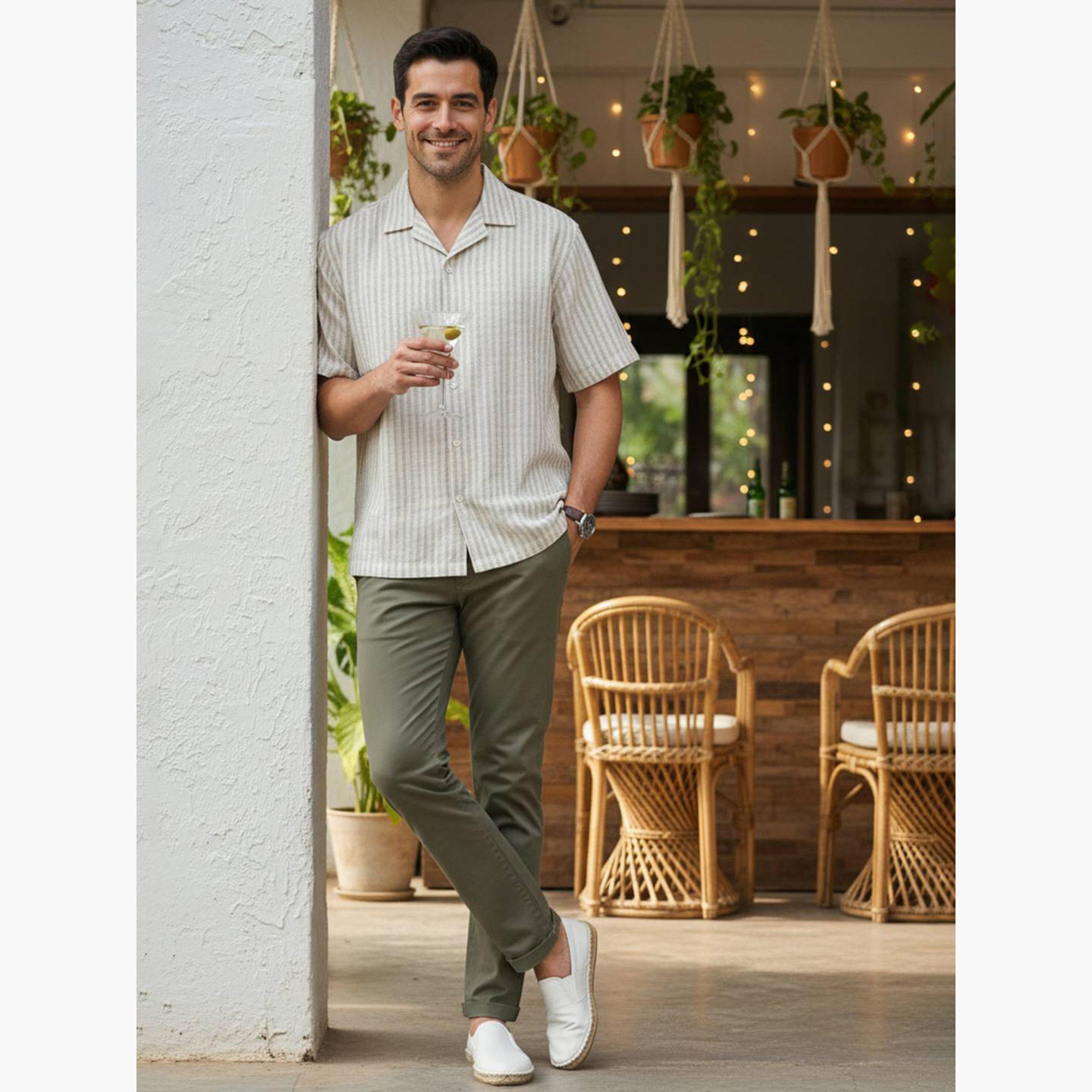 TRULOOM & X Styli Men Striped Relaxed Fit Shirt-men-clothing-shirts-image-2