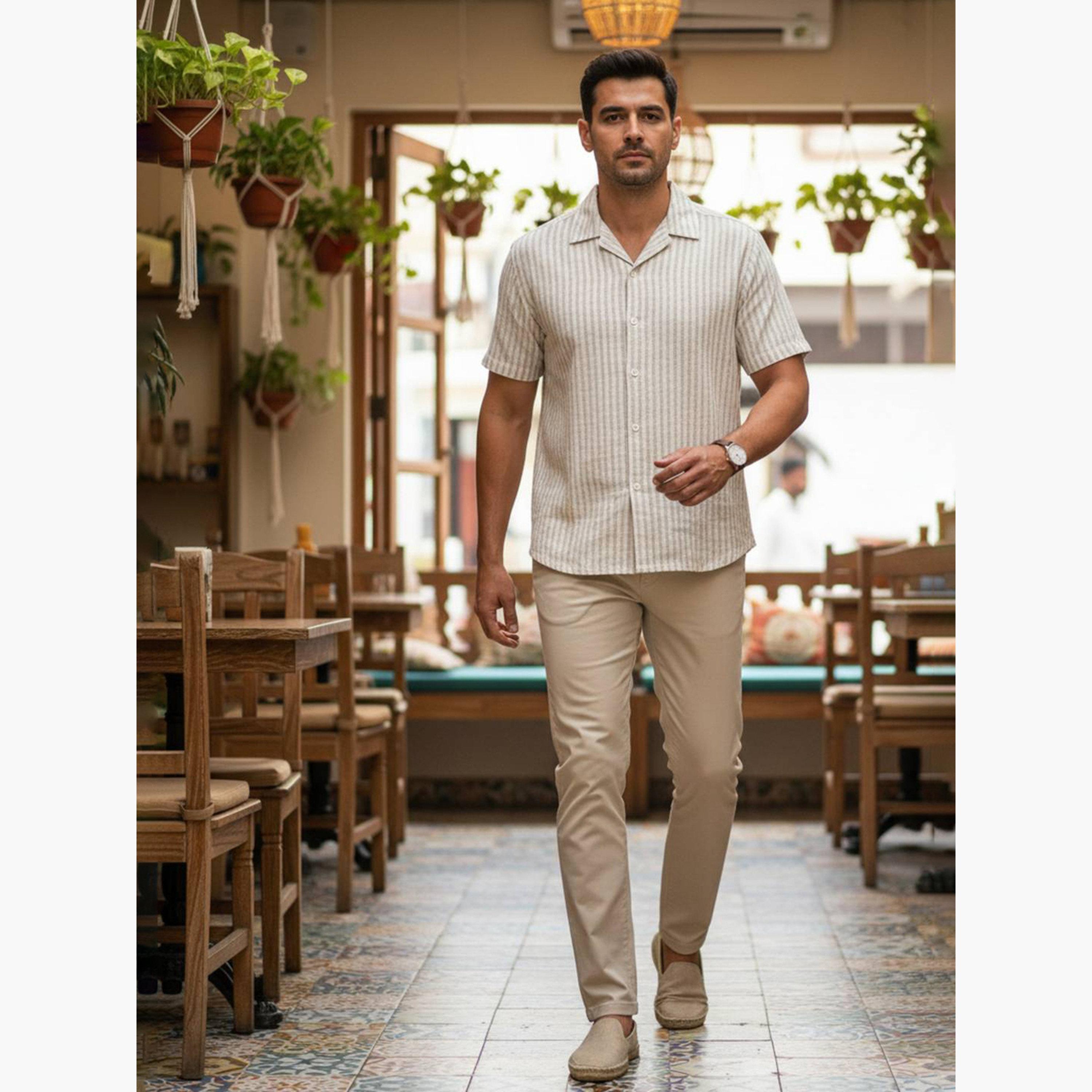 TRULOOM & X Styli Men Striped Relaxed Fit Shirt-men-clothing-shirts-image-4