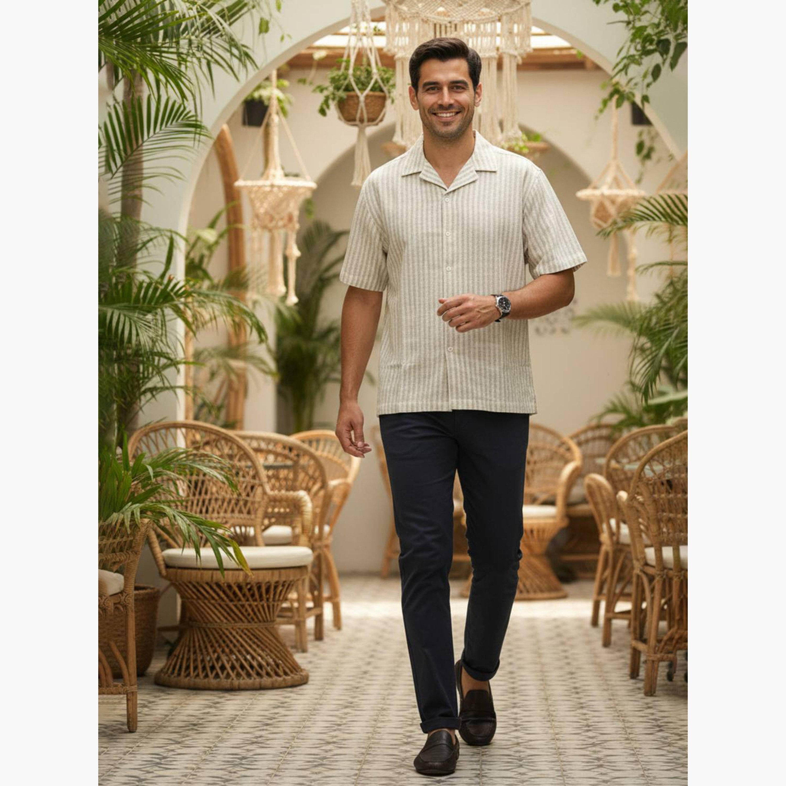 TRULOOM & X Styli Men Striped Relaxed Fit Shirt-men-clothing-shirts-image-6