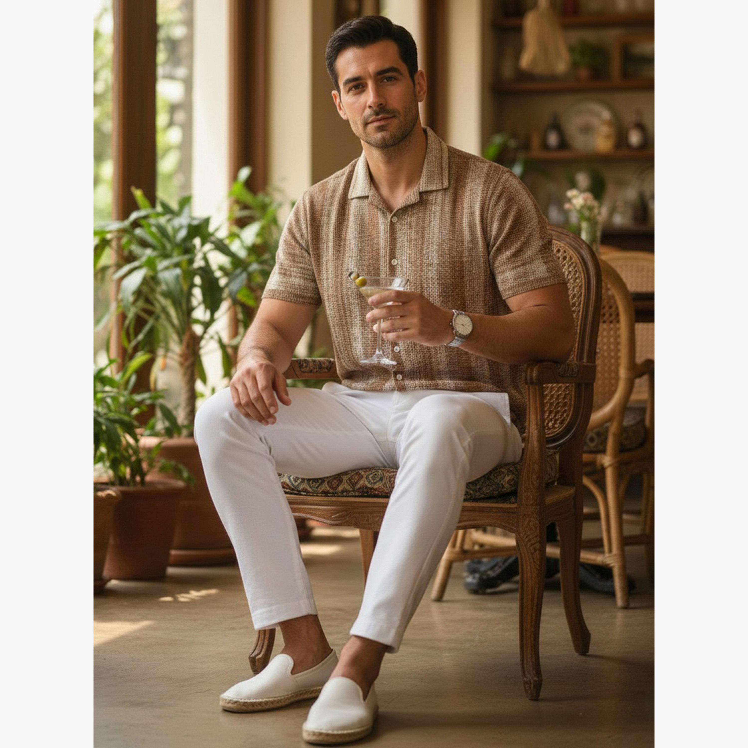 قميص قطن مخطط بقصة عادية للرجال-men-clothing-shirts-image-6