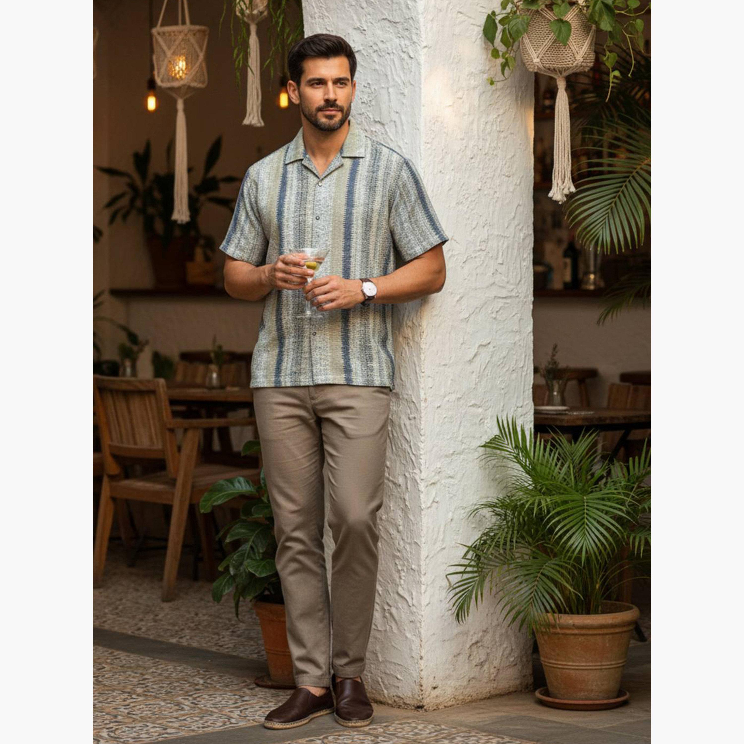 TRULOOM & X Styli Men Striped Regular Fit Cotton Shirt-men-clothing-shirts-image-5