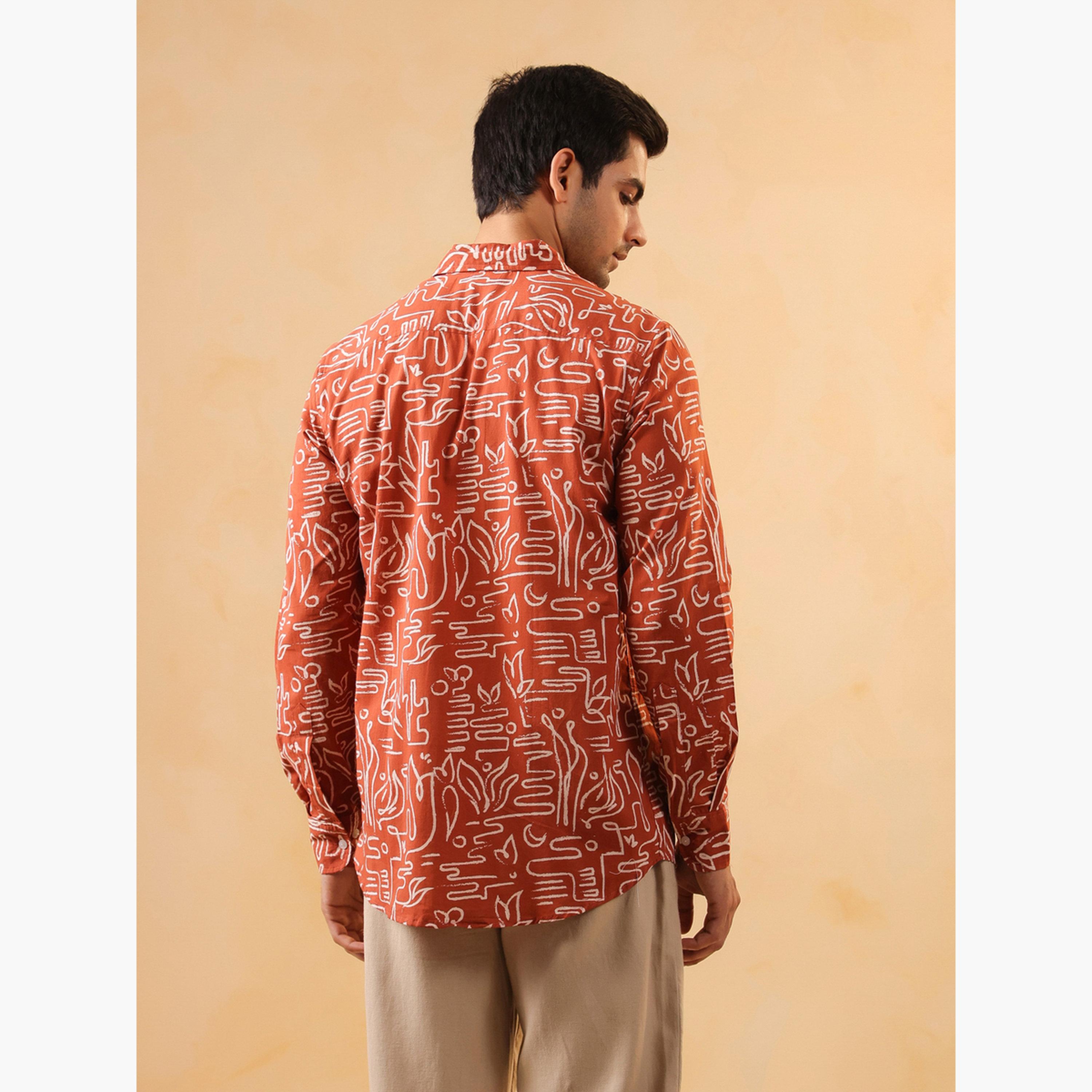 قميص قطن بقصة عادية للرجال-men-clothing-shirts-image-3