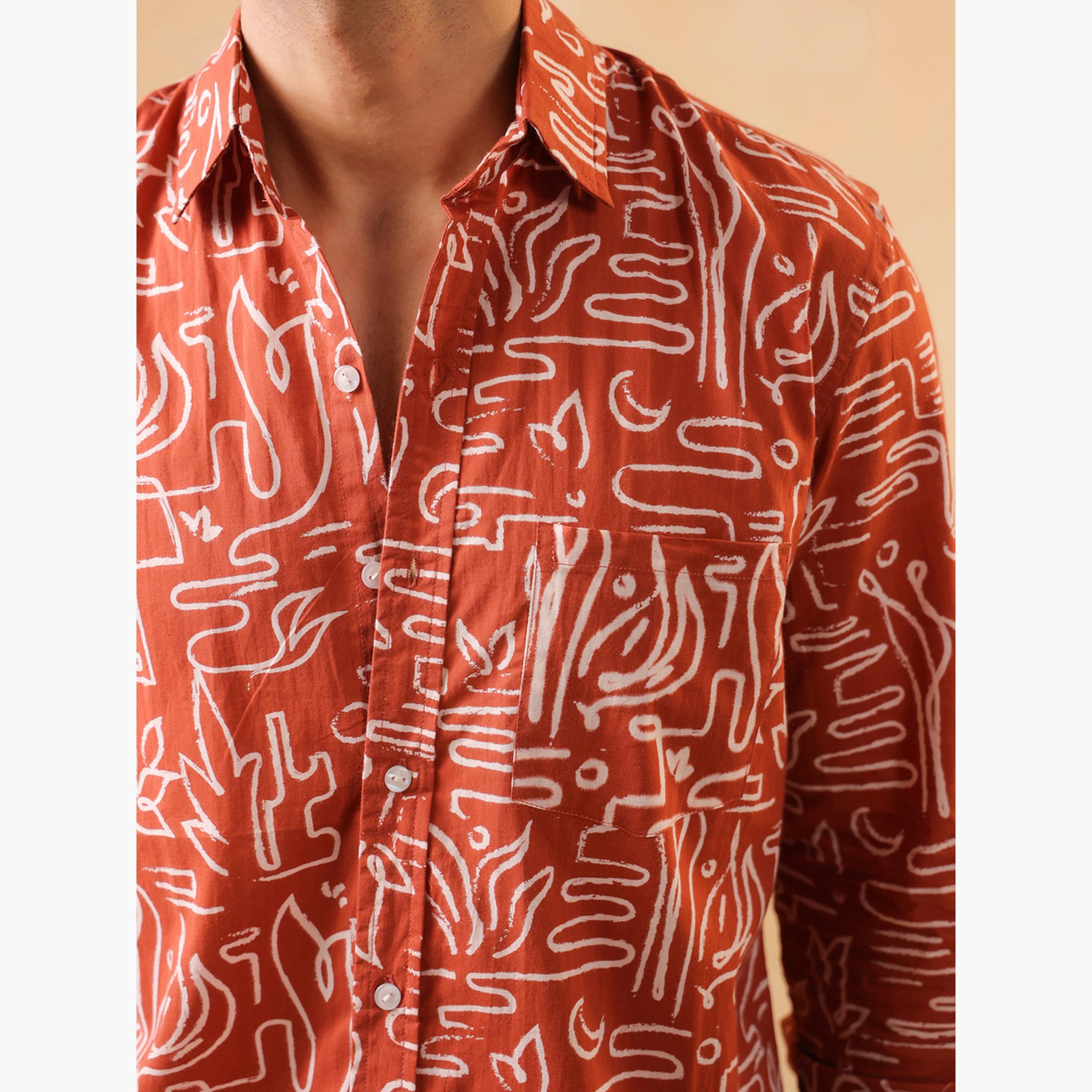 قميص قطن بقصة عادية للرجال-men-clothing-shirts-image-5