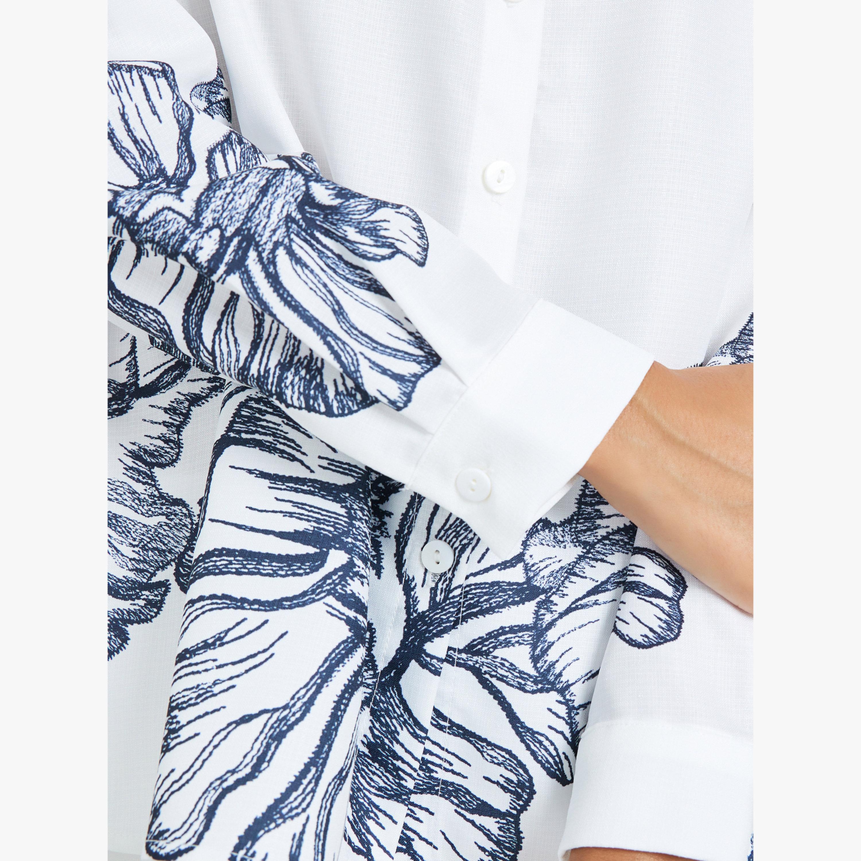 Styli Off-White Floral Print Long Sleeve Shirt-women-clothing-shirtsandblouses-blouses-image-5