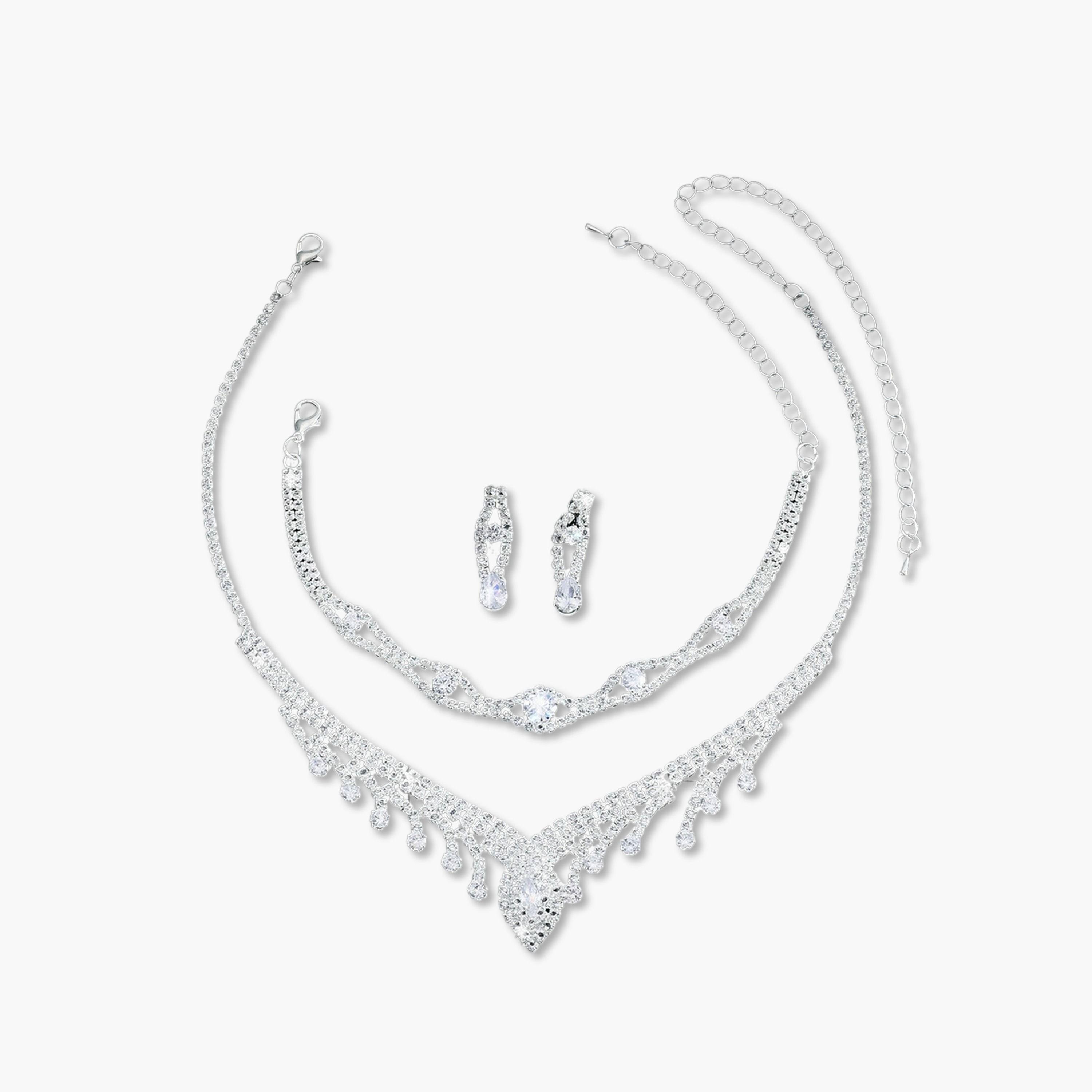 Take Two 3-Piece Embellished Necklace, Bracelet And Earrings Jewelry Set-women-watchesandjewellery-jewellery-jewellerysets-image-1