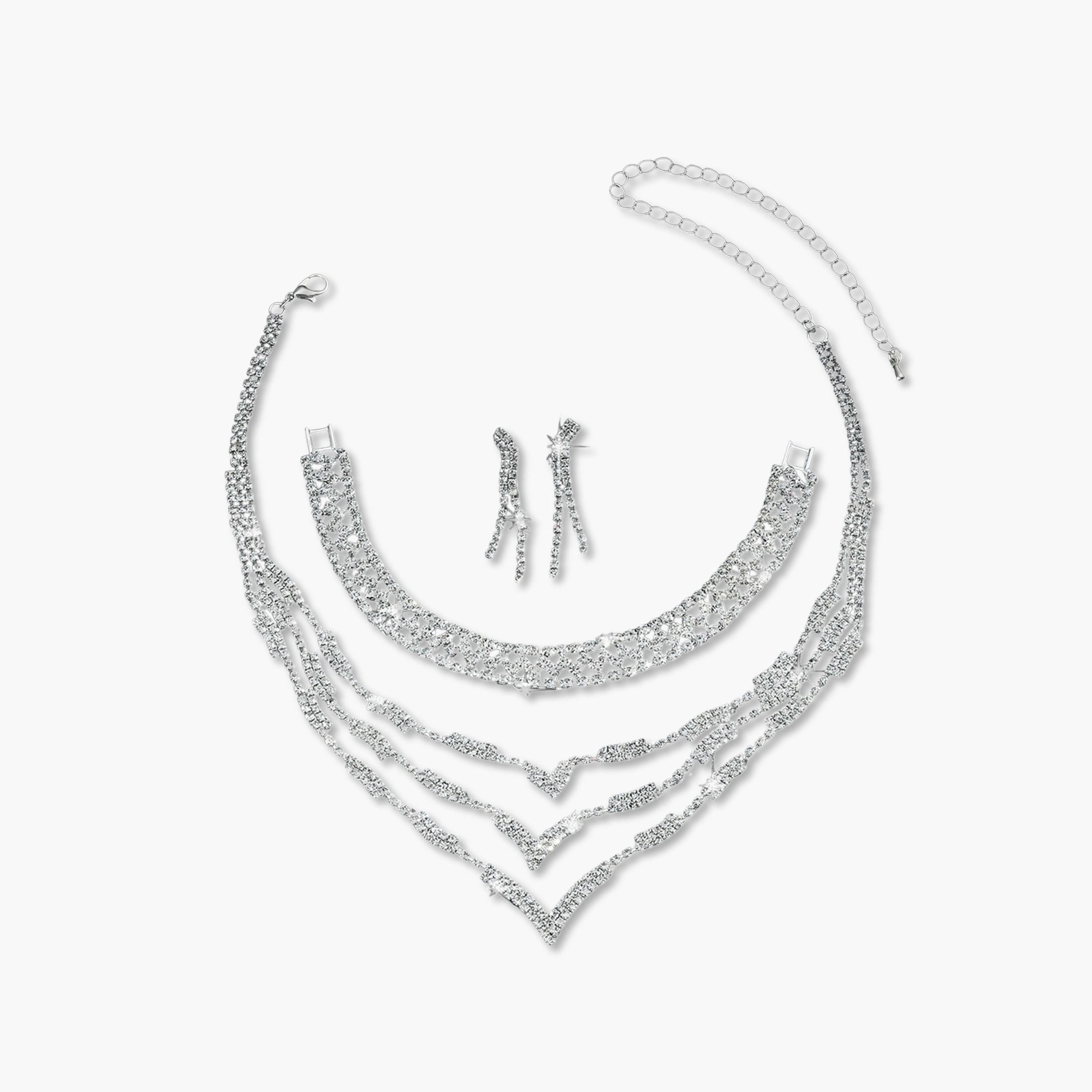 Take Two 3-Piece Embellished Necklace, Bracelet And Earrings Jewelry Set-women-watchesandjewellery-jewellery-jewellerysets-image-1