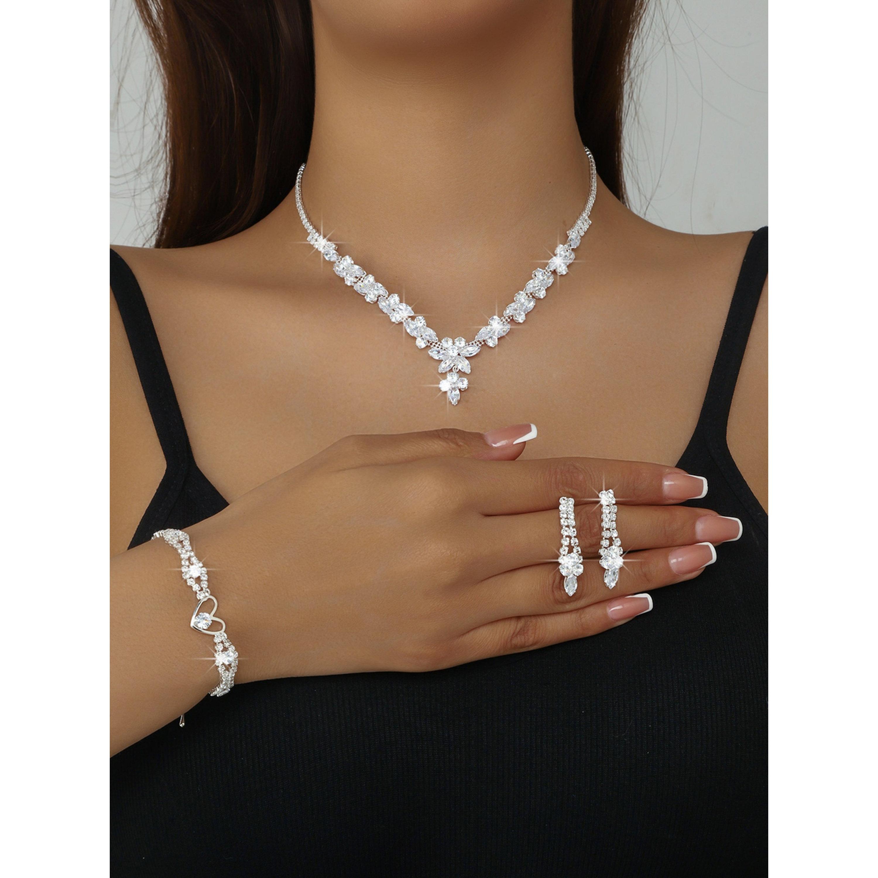 Take Two 3-Piece Embellished Necklace, Bracelet And Earrings Jewelry Set-women-watchesandjewellery-jewellery-jewellerysets-image-2