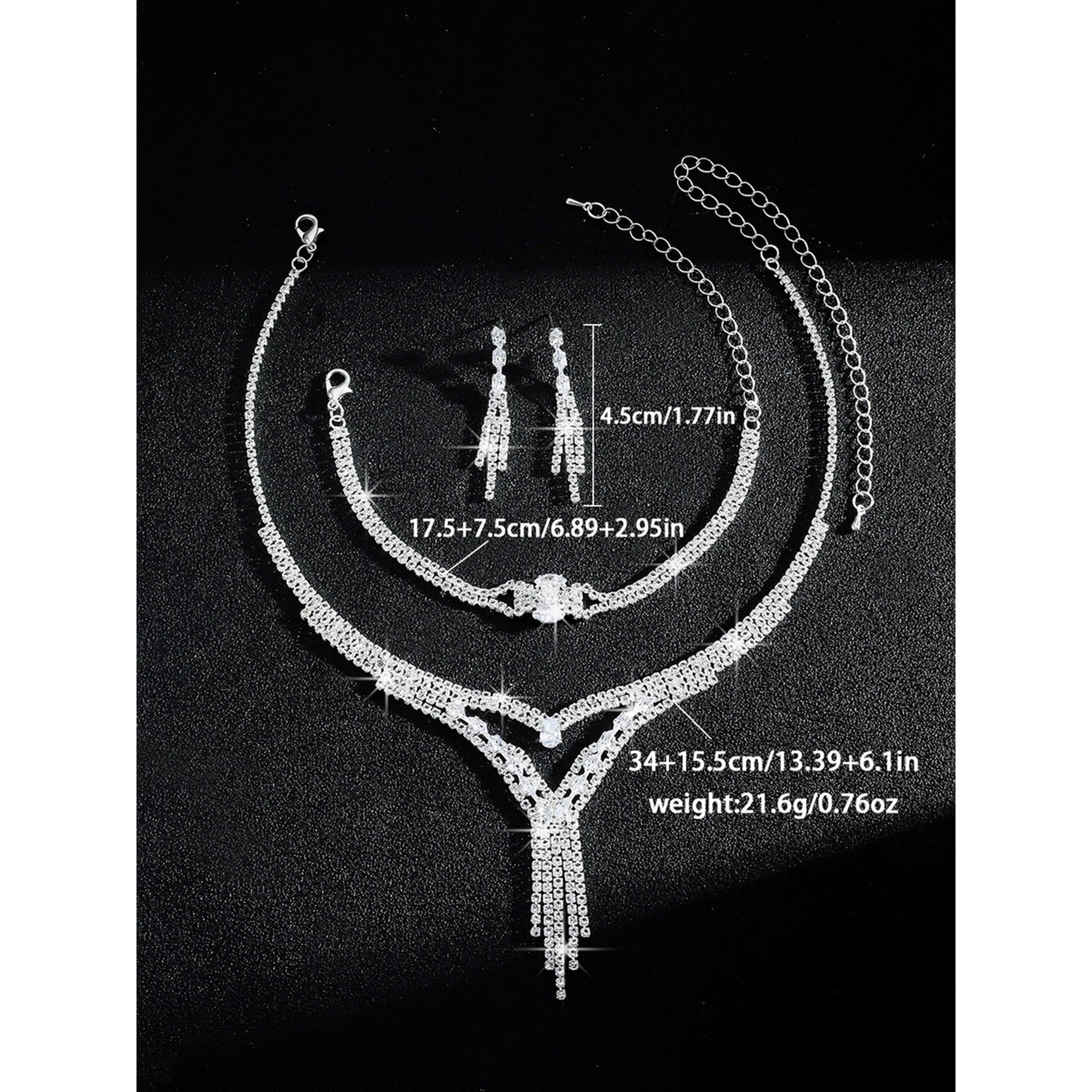 Take Two 3-Piece Embellished Necklace, Bracelet And Earrings Jewelry Set-women-watchesandjewellery-jewellery-jewellerysets-image-4