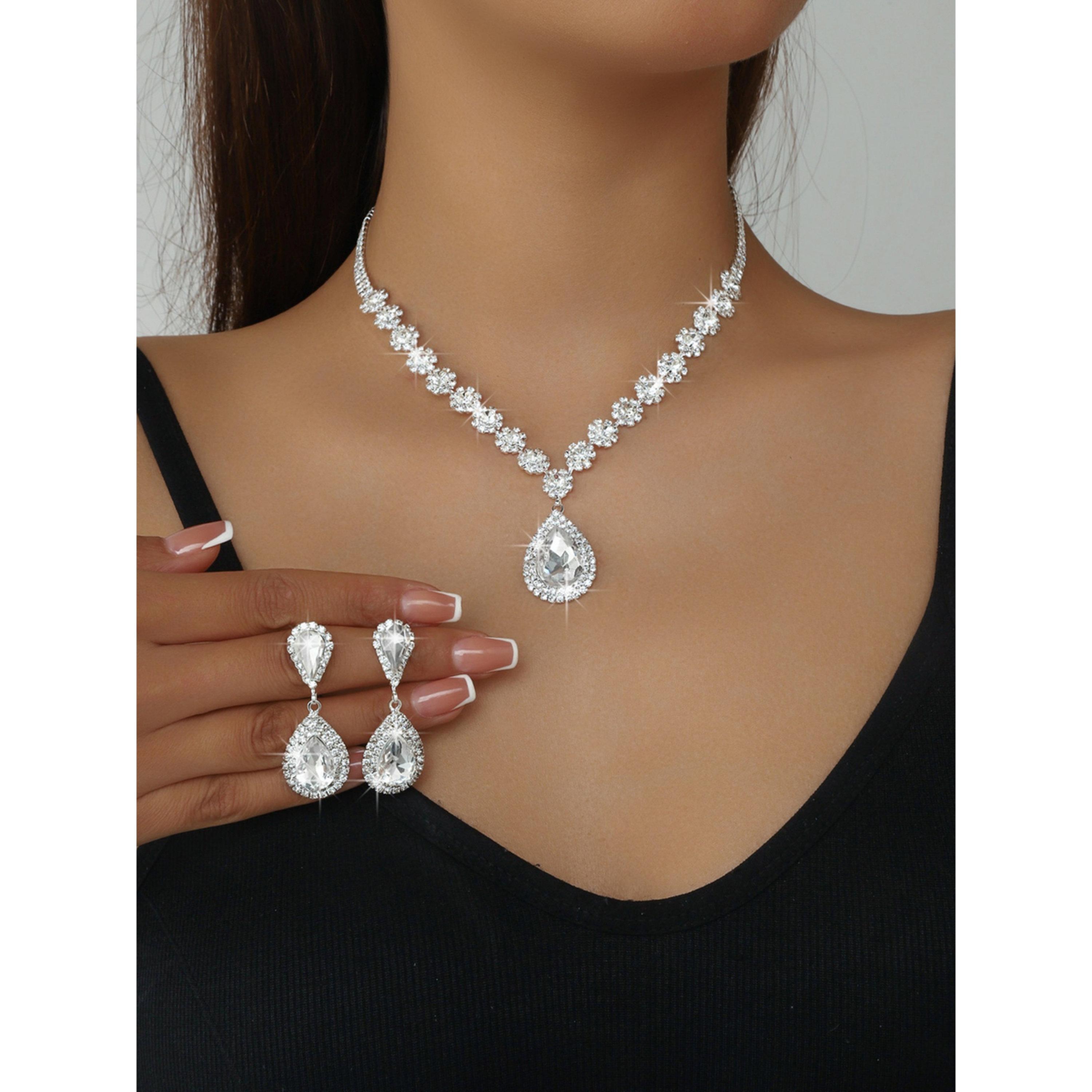 Take Two 2-Piece Embellished Necklace And Earrings Jewelry Set-women-watchesandjewellery-jewellery-jewellerysets-image-2