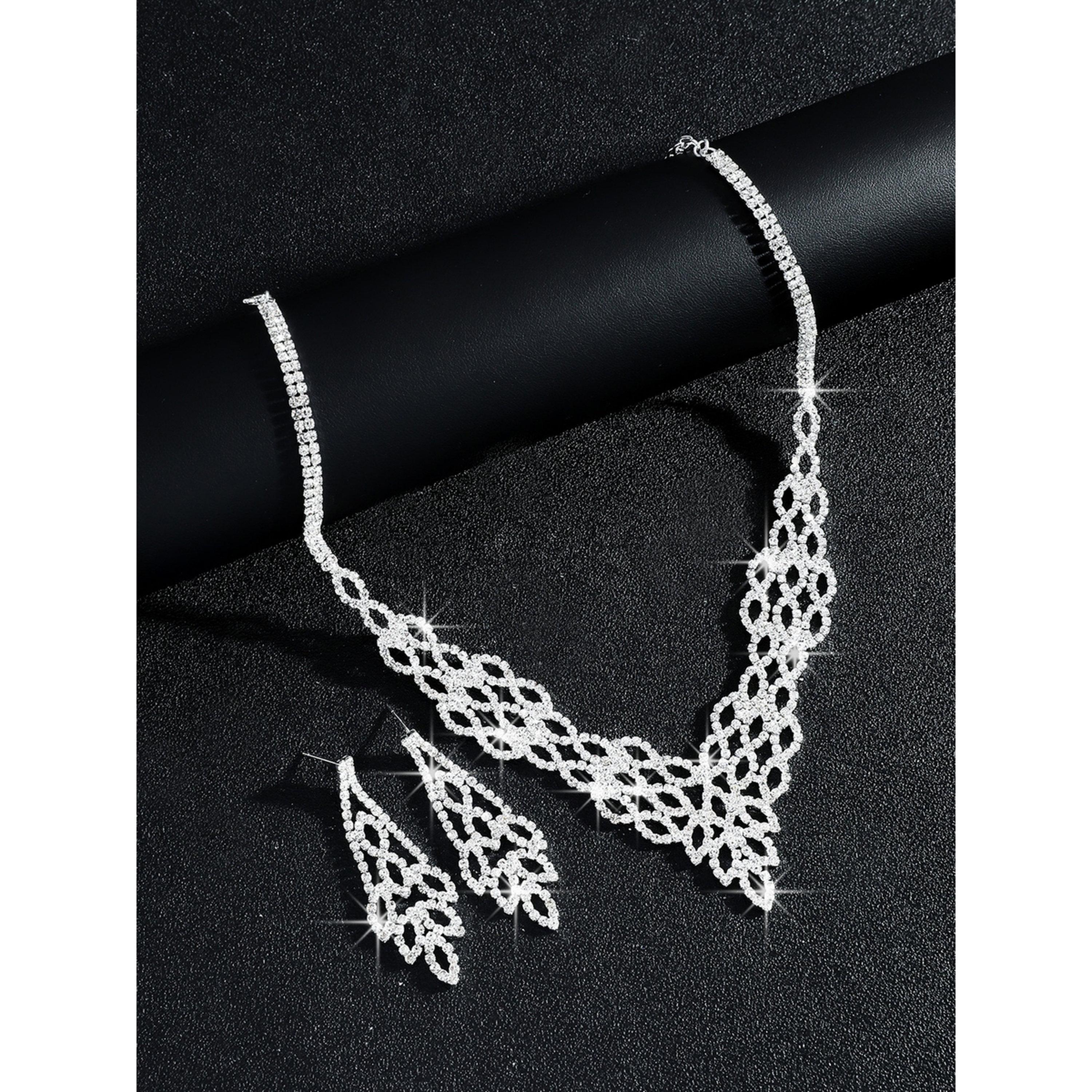 Take Two 2-Piece Embellished Necklace And Earrings Jewelry Set-women-watchesandjewellery-jewellery-jewellerysets-image-3