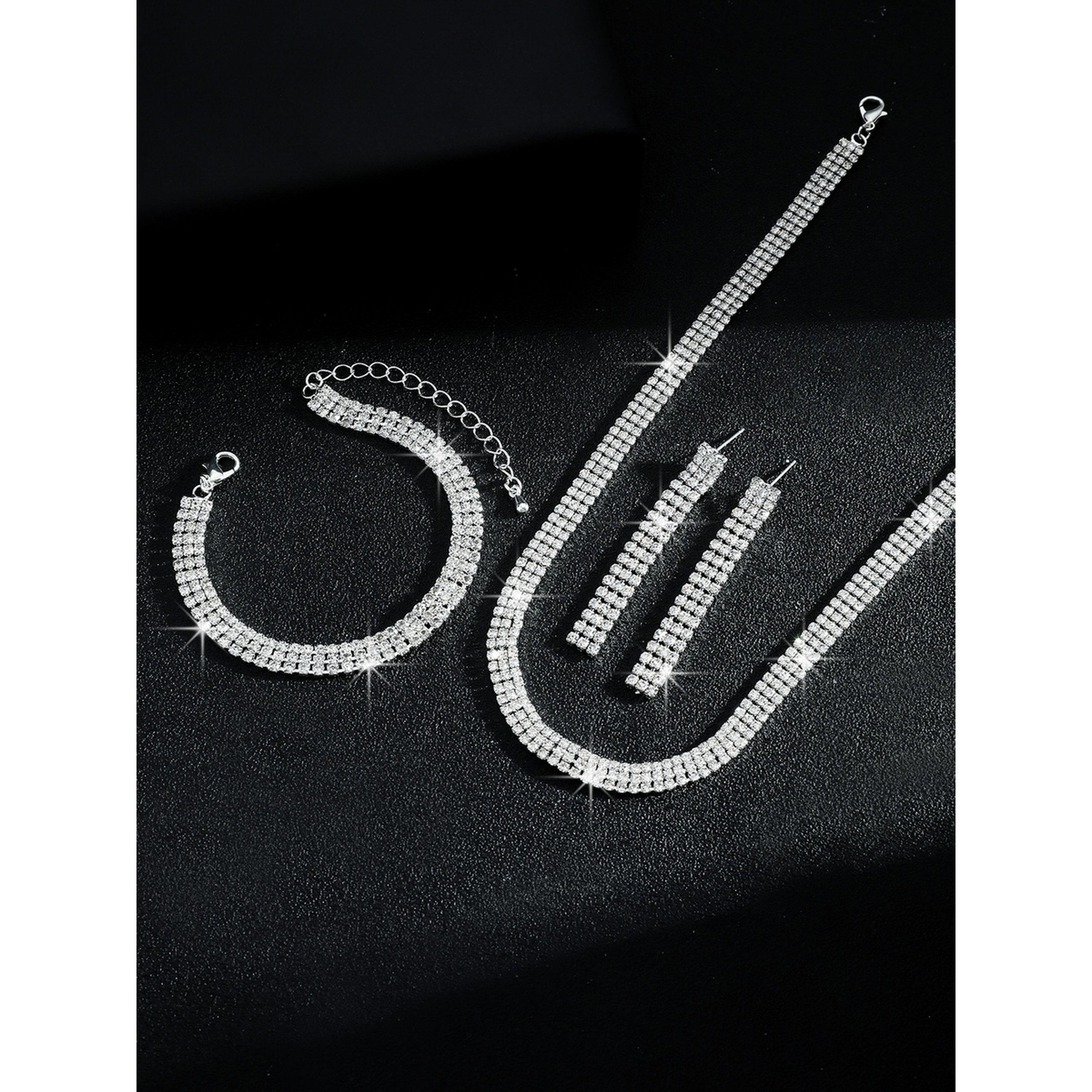 Take Two 3-Piece Embellished Necklace, Bracelet And Earrings Jewelry Set-women-watchesandjewellery-jewellery-jewellerysets-image-4