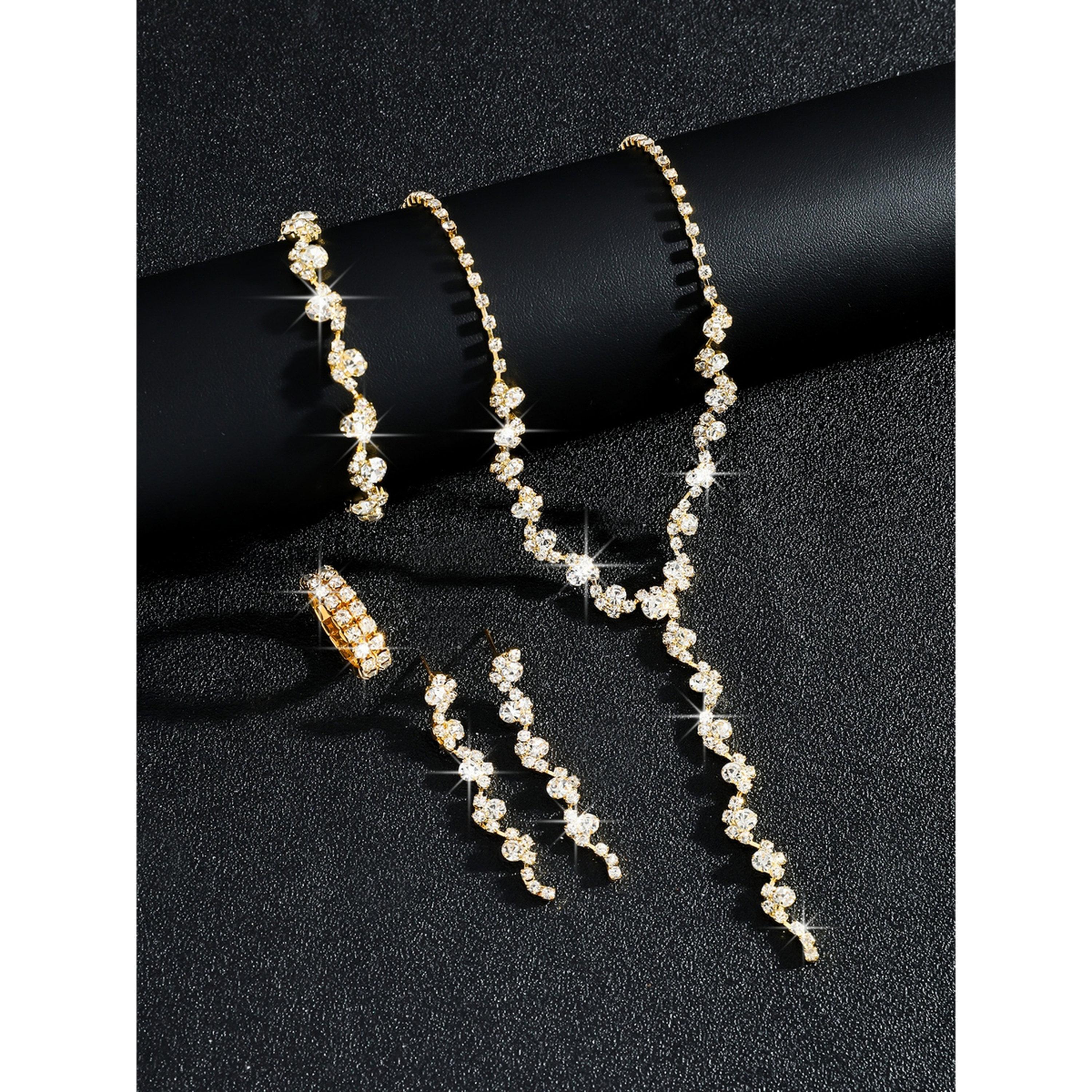 Take Two 4-Piece Embellished Necklace, Bracelet, Ring And Earrings Jewelry Set-women-watchesandjewellery-jewellery-jewellerysets-image-3