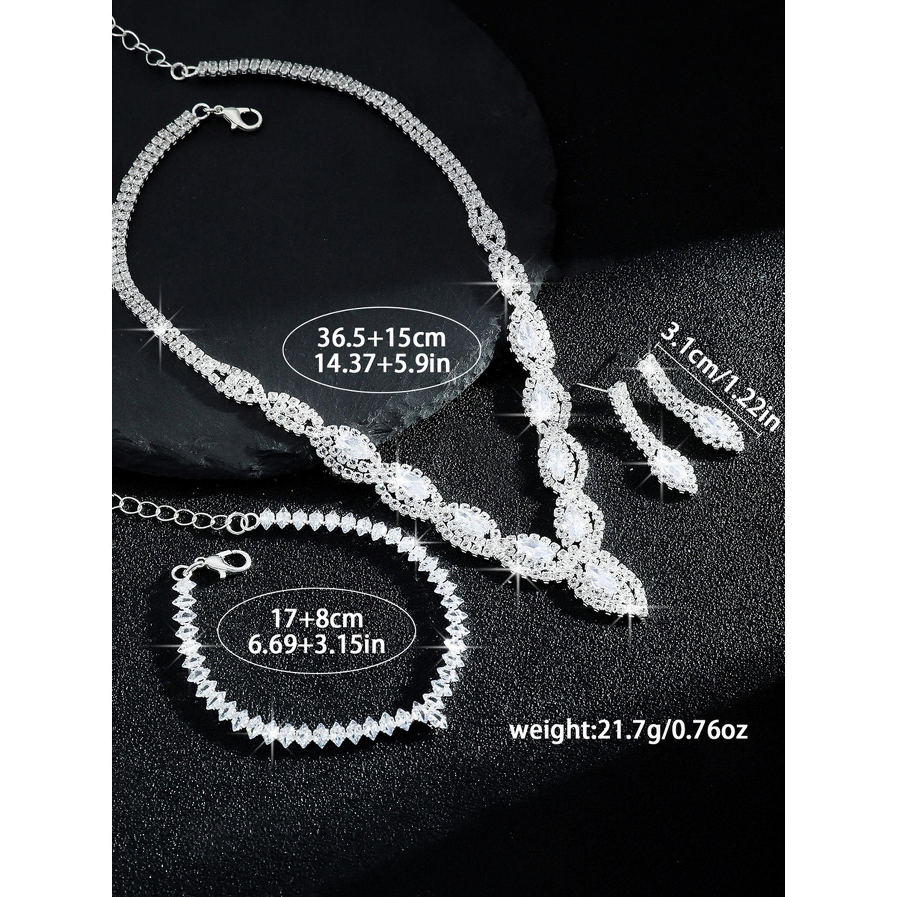 Take Two 3-Piece Embellished Necklace, Bracelet And Earrings Jewelry Set-women-watchesandjewellery-jewellery-jewellerysets-image-4