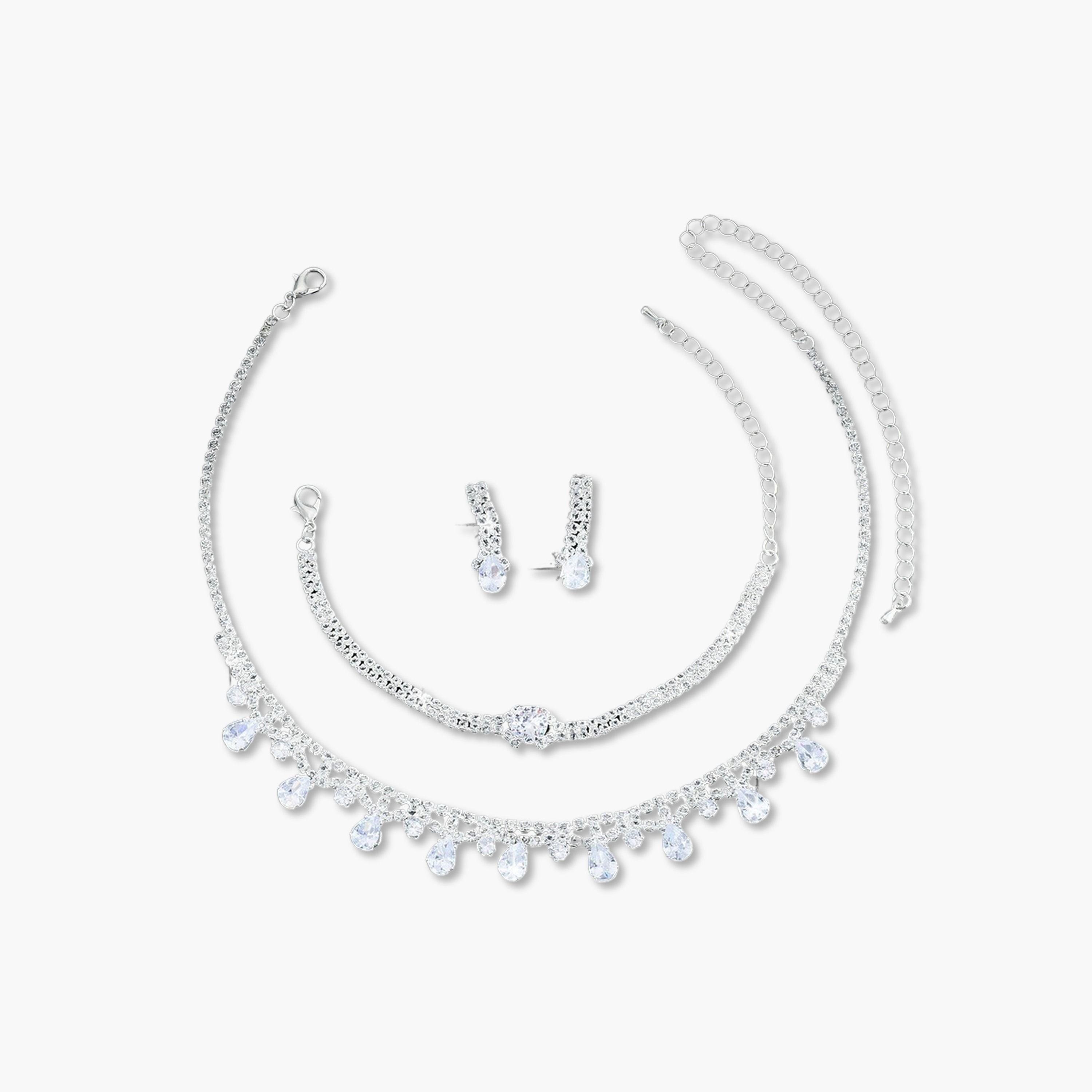 Take Two 3-Piece Embellished Necklace, Bracelet And Earrings Jewelry Set-women-watchesandjewellery-jewellery-jewellerysets-image-1