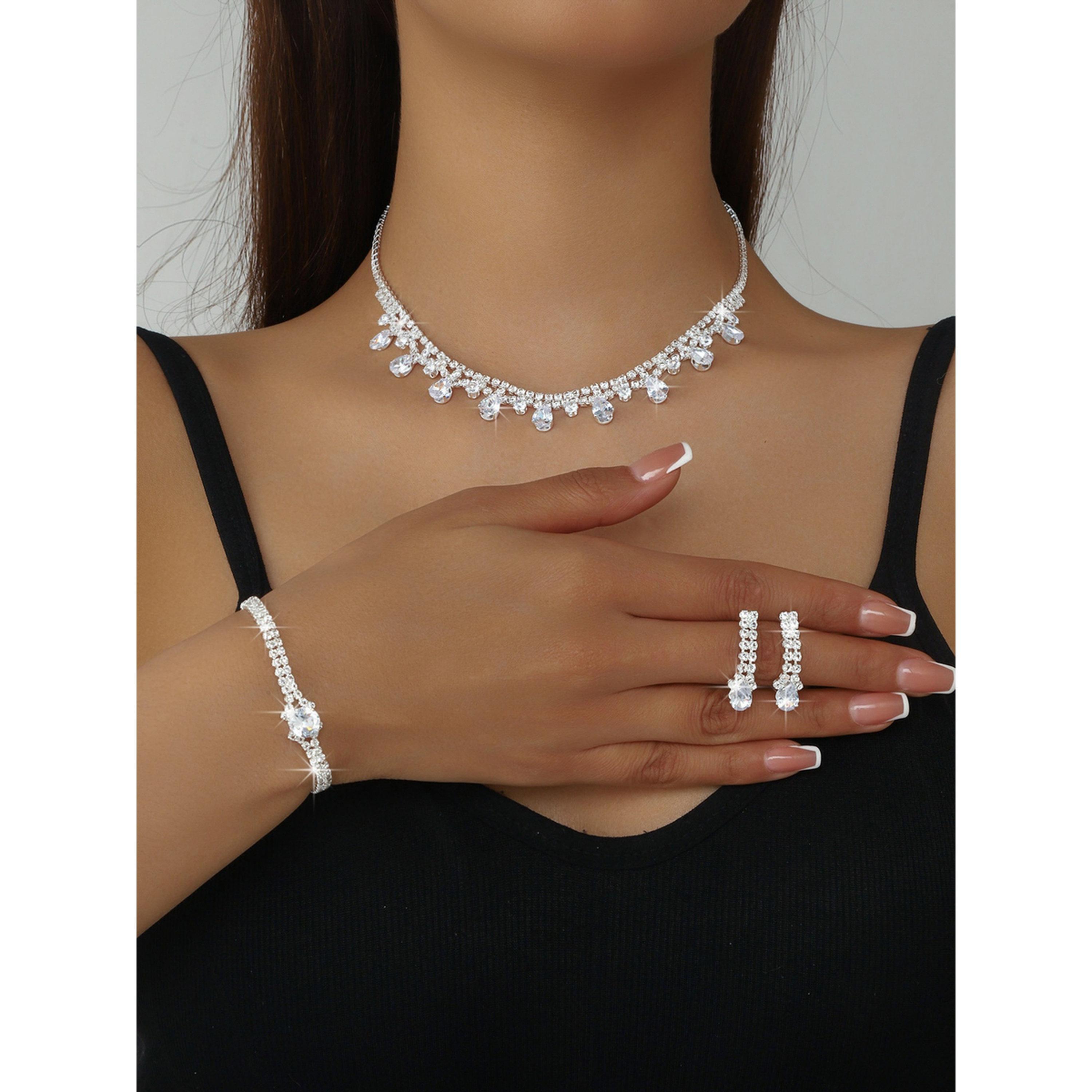 Take Two 3-Piece Embellished Necklace, Bracelet And Earrings Jewelry Set-women-watchesandjewellery-jewellery-jewellerysets-image-2