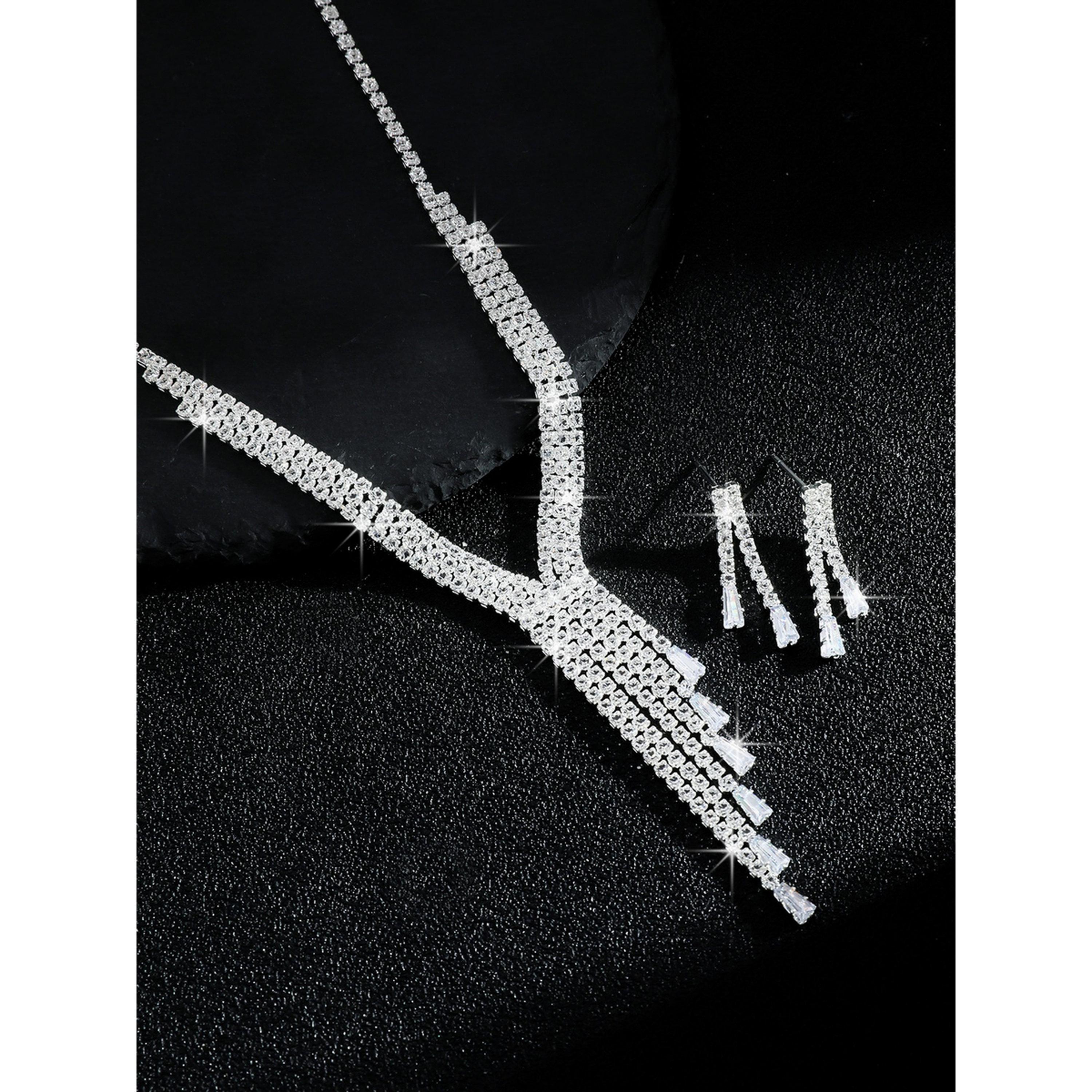 Take Two 2-Piece Embellished Tassel Necklace And Earrings Jewelry Set-women-watchesandjewellery-jewellery-jewellerysets-image-5