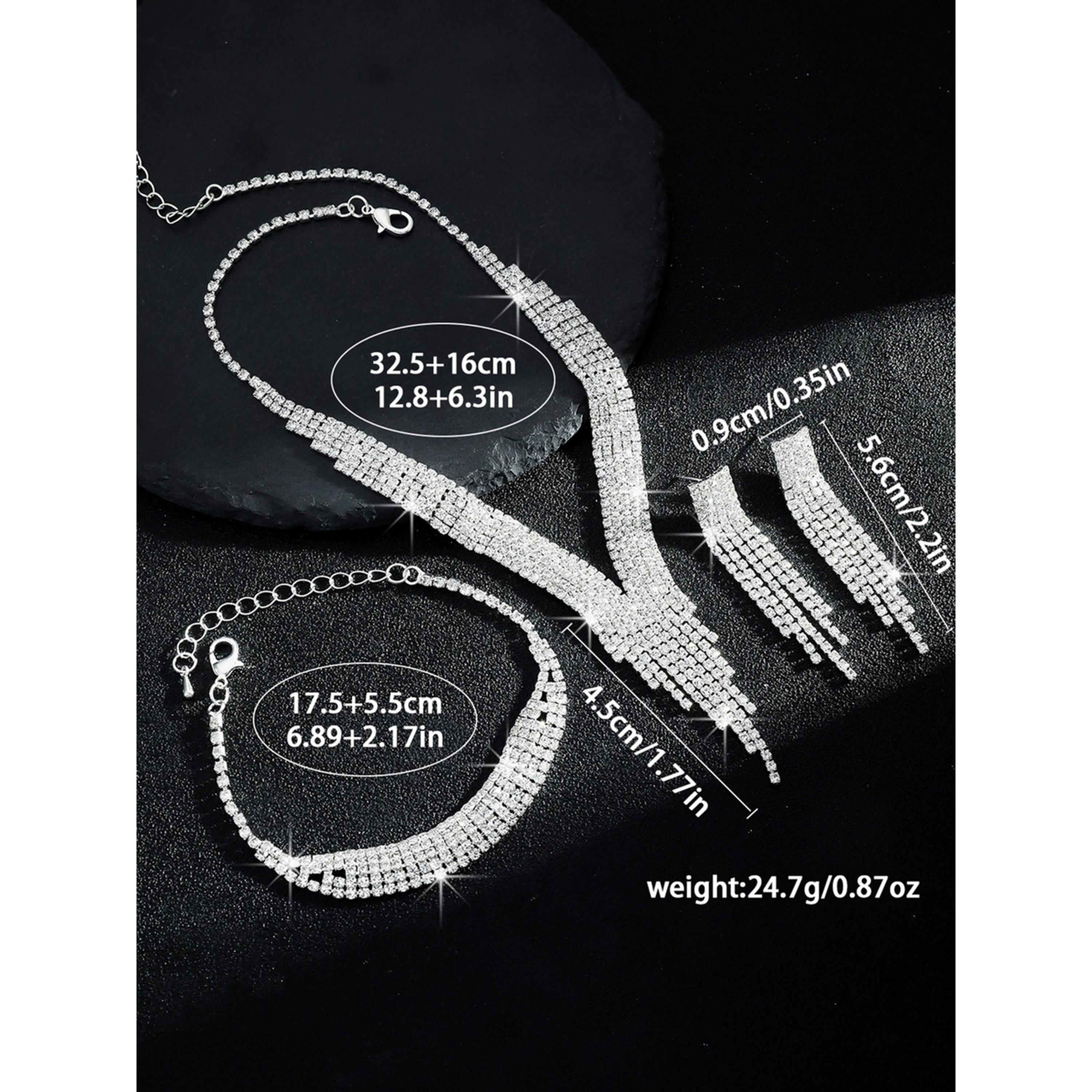 Take Two 3-Piece Embellished Necklace, Bracelet And Earrings Jewelry Set-women-watchesandjewellery-jewellery-jewellerysets-image-4