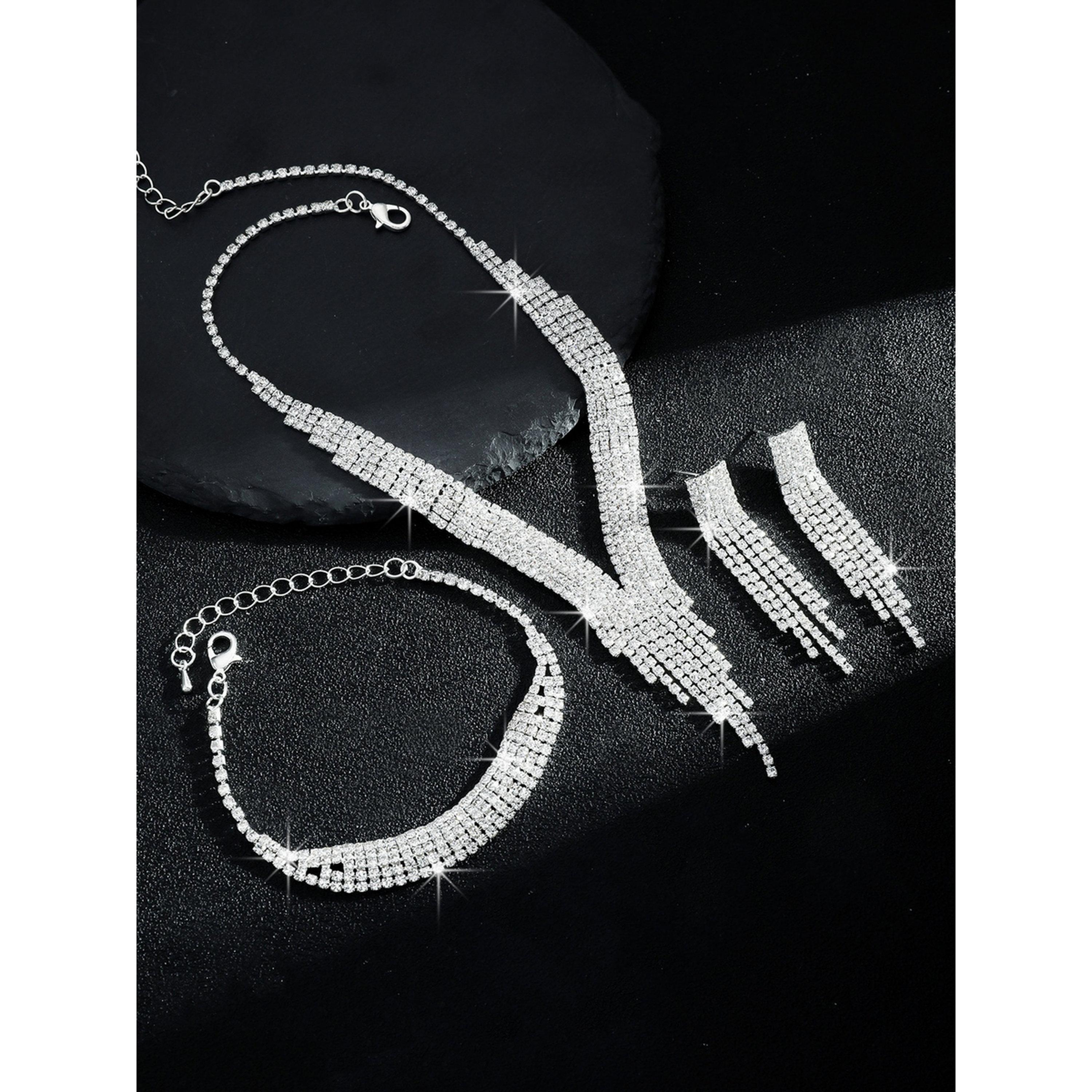 Take Two 3-Piece Embellished Necklace, Bracelet And Earrings Jewelry Set-women-watchesandjewellery-jewellery-jewellerysets-image-5