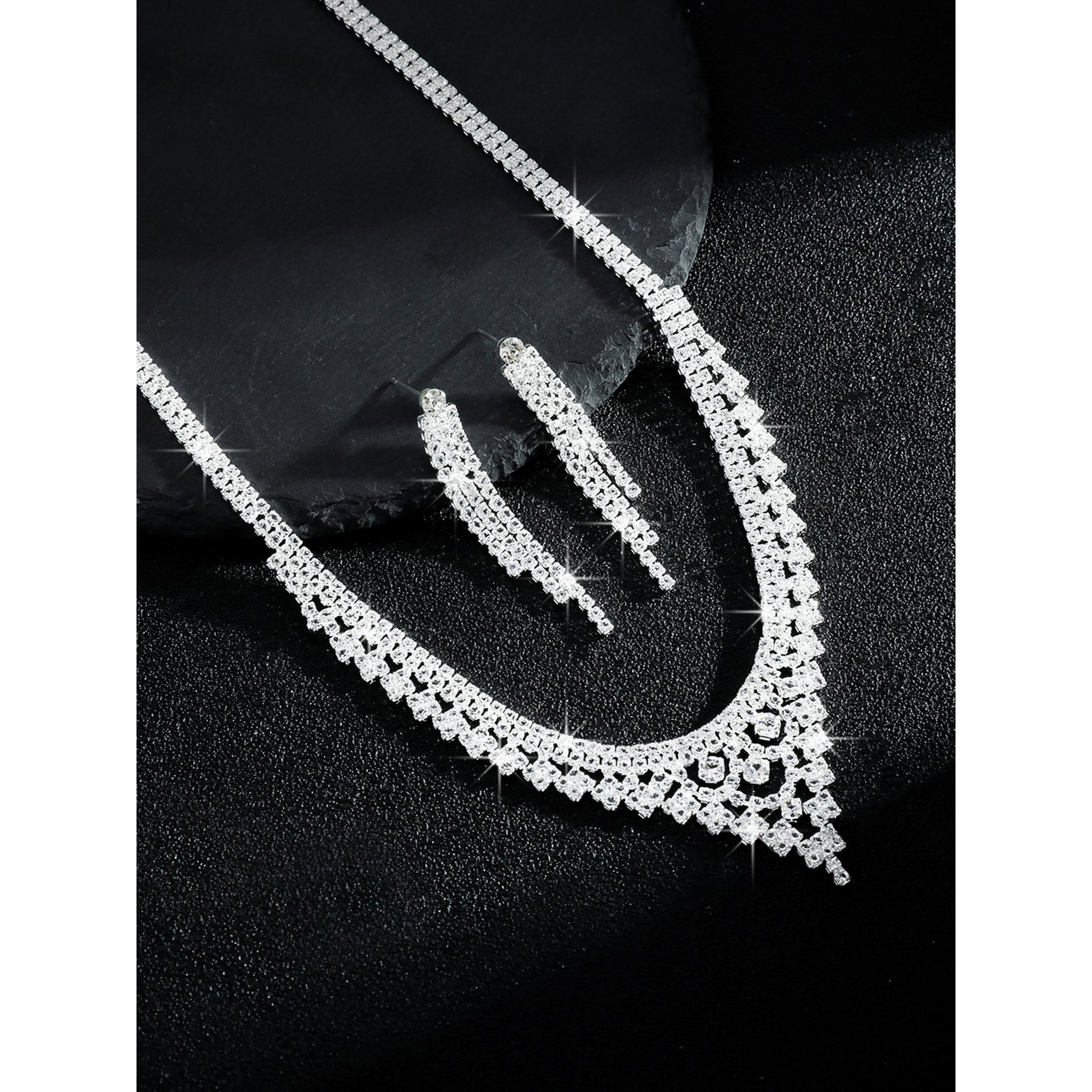 Take Two 2-Piece Embellished Necklace And Earrings Jewelry Set-women-watchesandjewellery-jewellery-jewellerysets-image-4