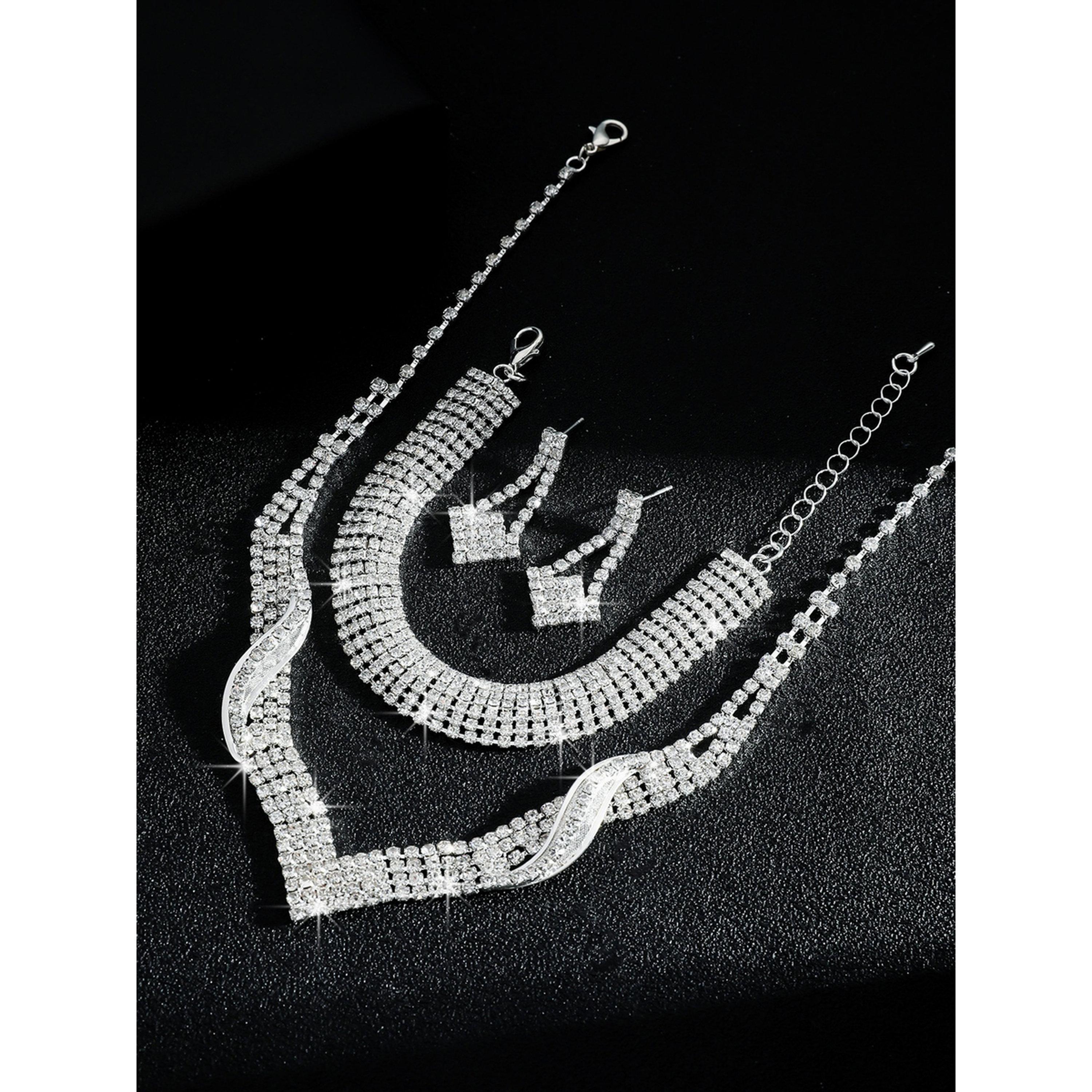 Take Two 3-Piece Embellished Necklace, Bracelet And Earrings Jewelry Set-women-watchesandjewellery-jewellery-jewellerysets-image-3