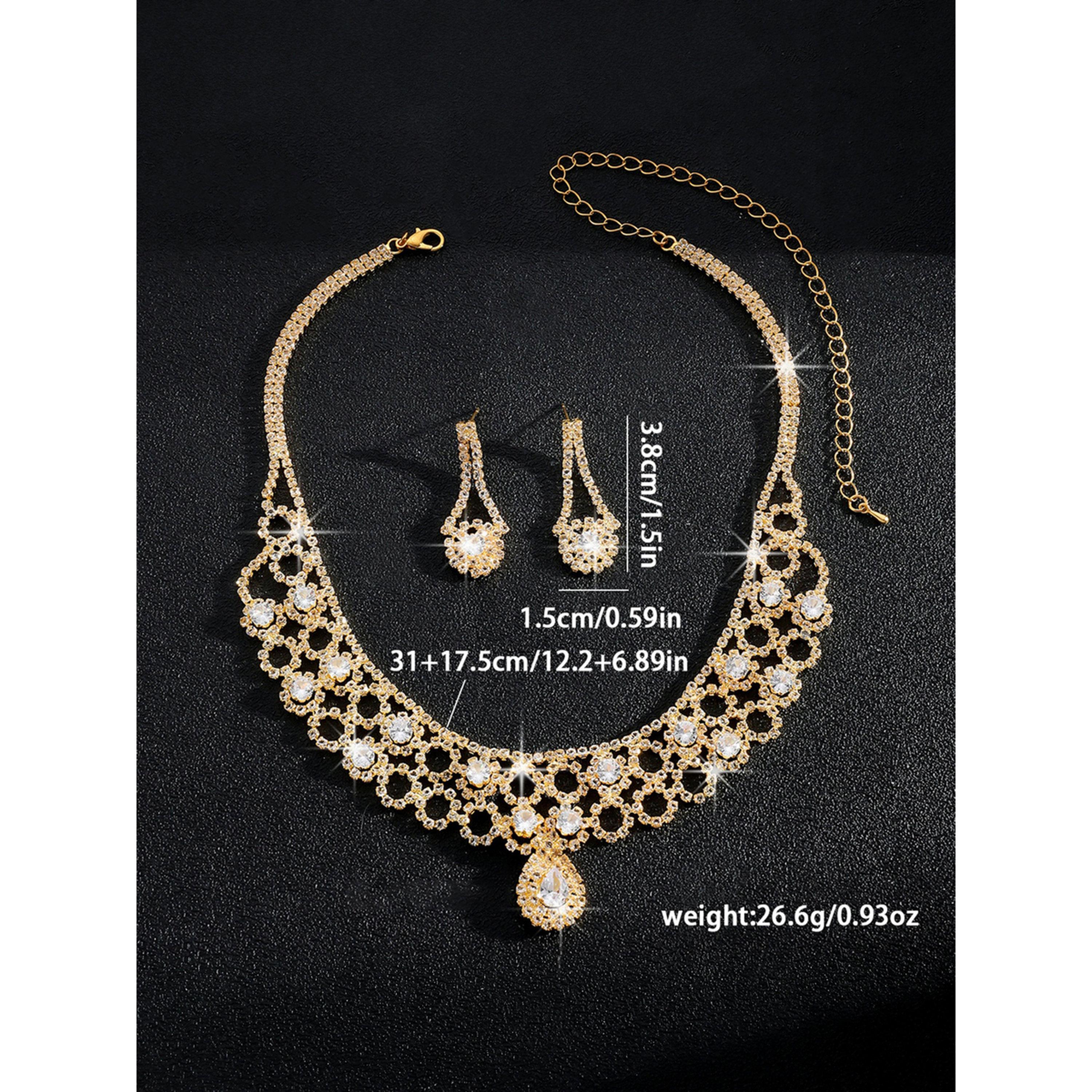 Take Two 2-Piece Embellished Necklace And Earrings Jewelry Set-women-watchesandjewellery-jewellery-jewellerysets-image-3