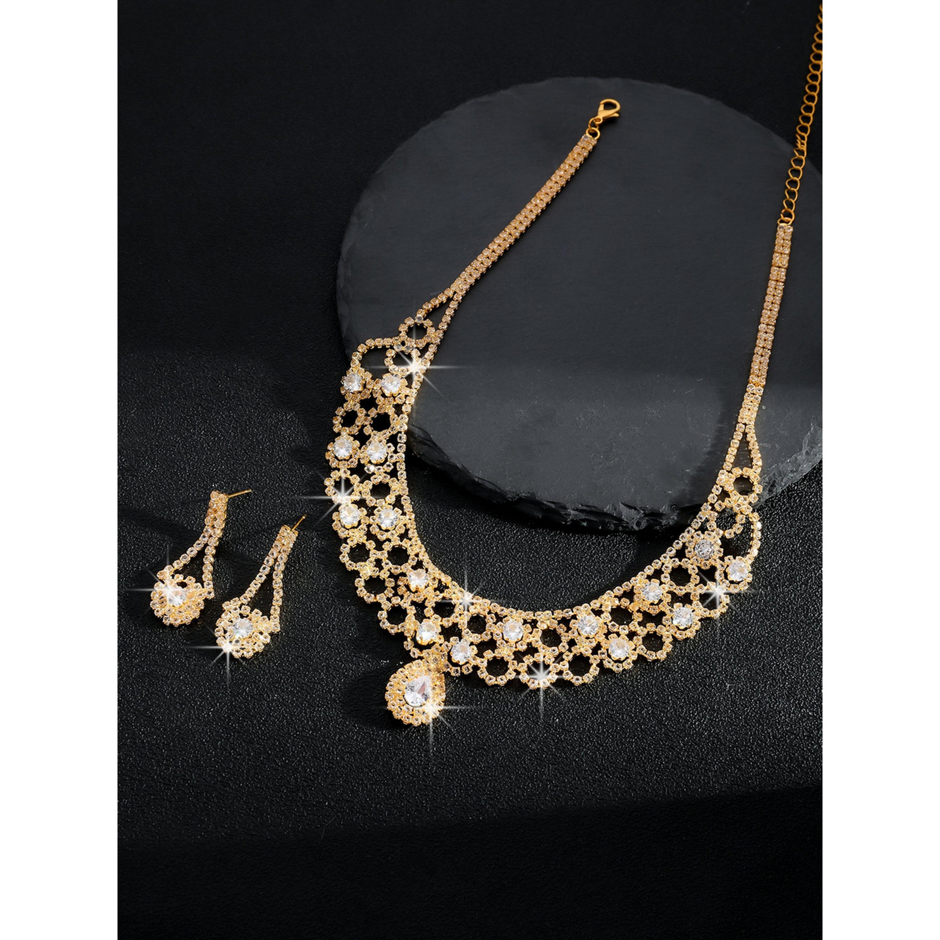 Take Two 2-Piece Embellished Necklace And Earrings Jewelry Set-women-watchesandjewellery-jewellery-jewellerysets-image-5