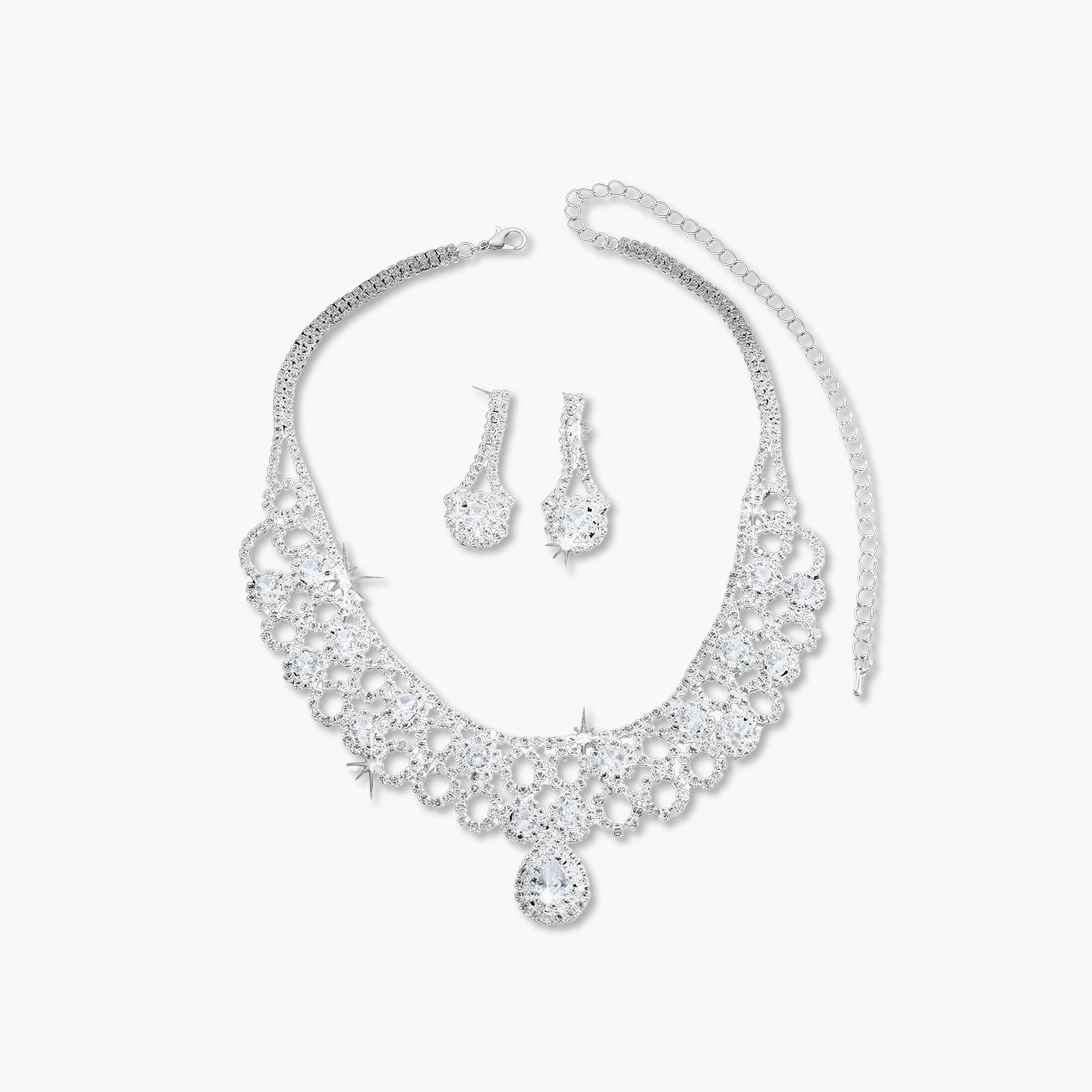Take Two 2-Piece Embellished Necklace And Earrings Jewelry Set-women-watchesandjewellery-jewellery-jewellerysets-image-1