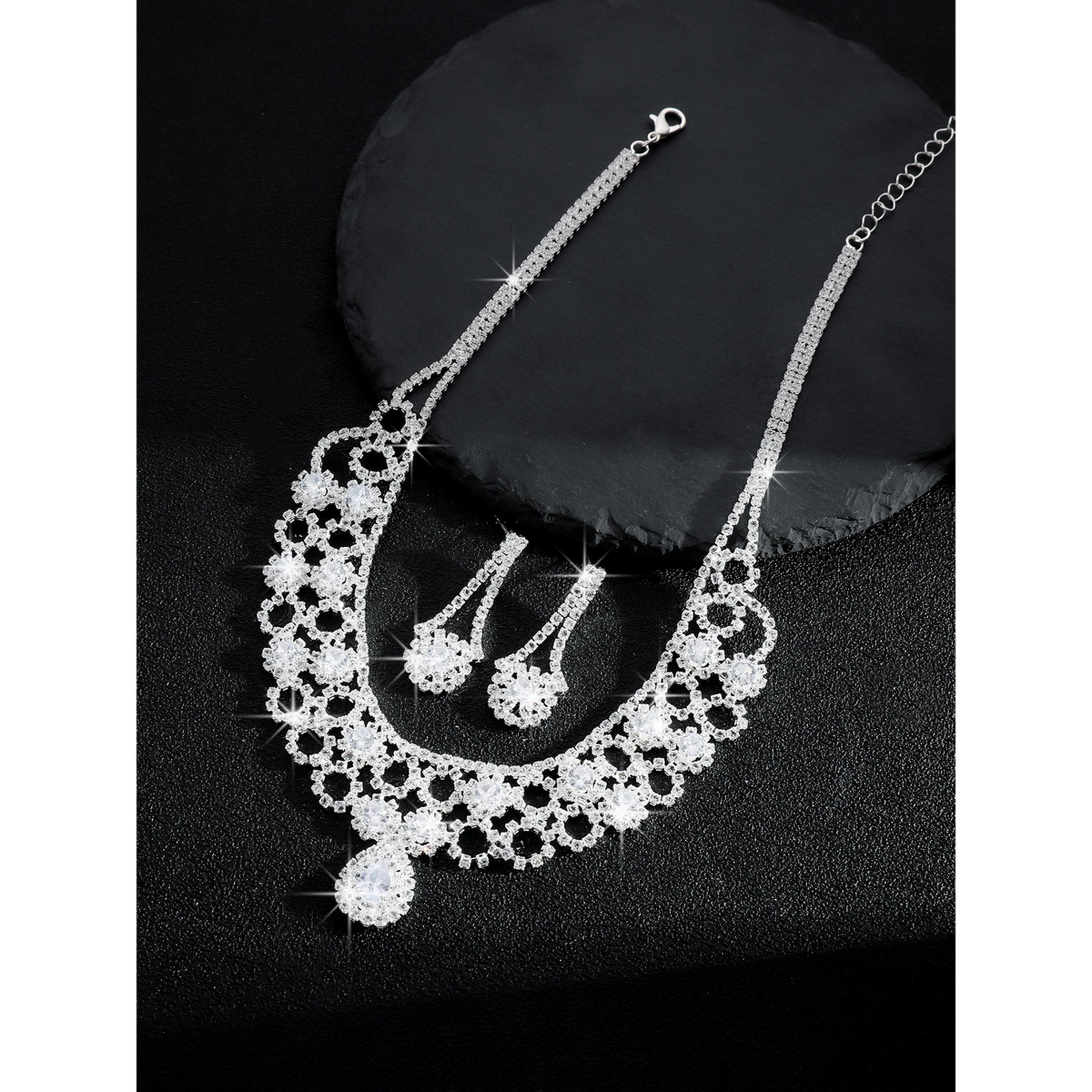 Take Two 2-Piece Embellished Necklace And Earrings Jewelry Set-women-watchesandjewellery-jewellery-jewellerysets-image-4