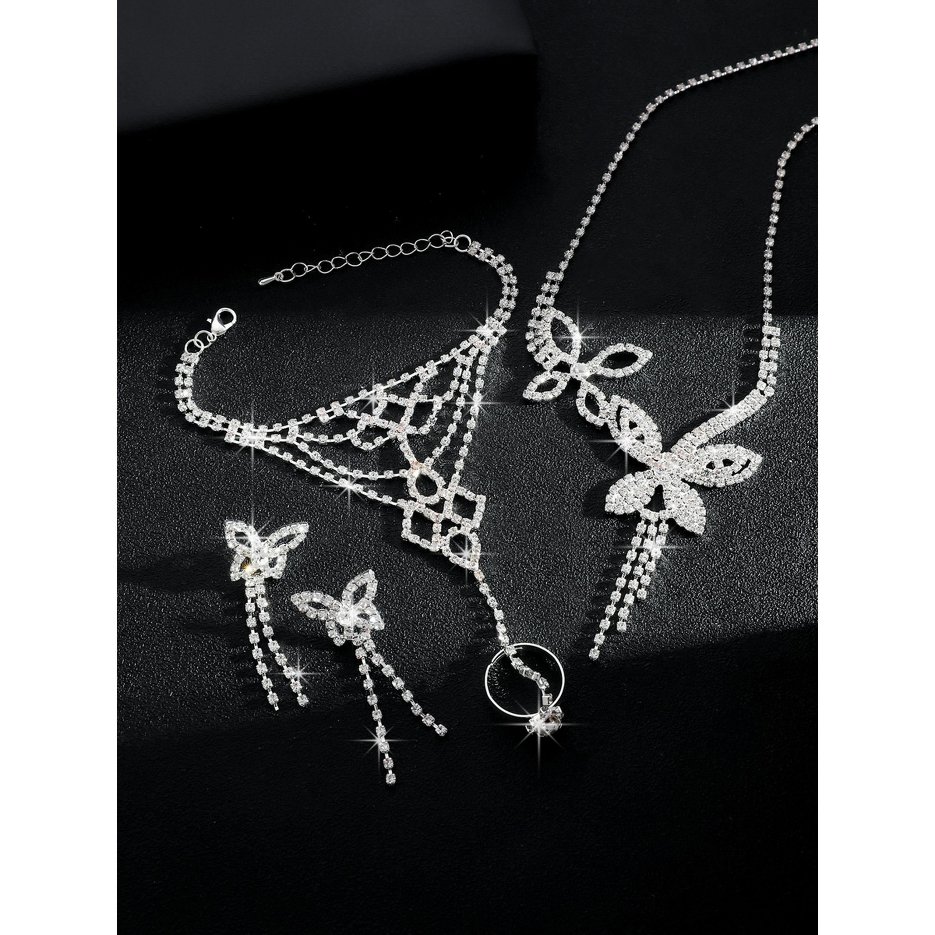 Take Two 3-Piece Embellished Butterfly Necklace, Bracelet And Earrings Jewelry Set-women-watchesandjewellery-jewellery-jewellerysets-image-5