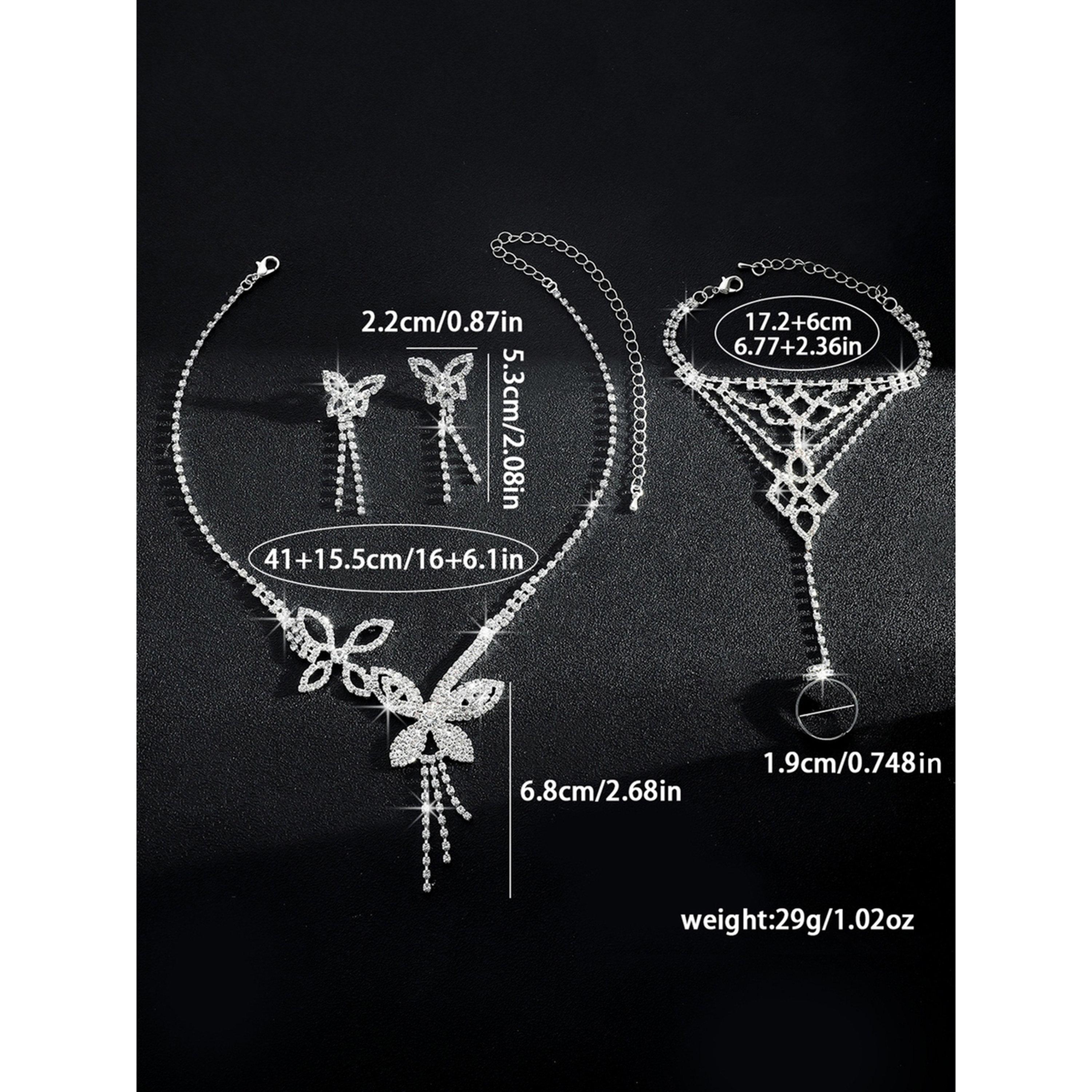 Take Two 3-Piece Embellished Butterfly Necklace, Bracelet And Earrings Jewelry Set-women-watchesandjewellery-jewellery-jewellerysets-image-6