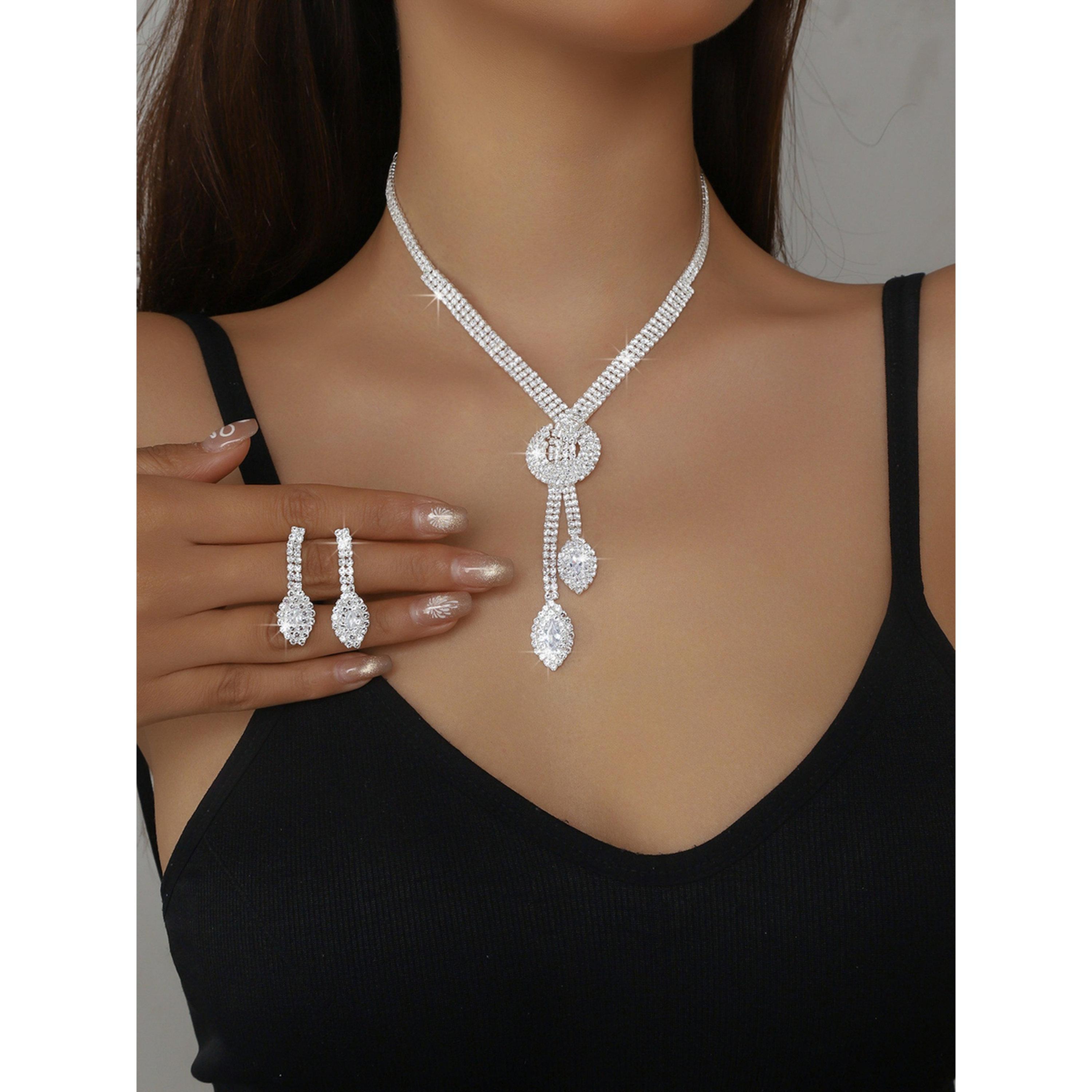 Take Two 2-Piece Embellished Necklace And Earrings Jewelry Set-women-watchesandjewellery-jewellery-jewellerysets-image-2