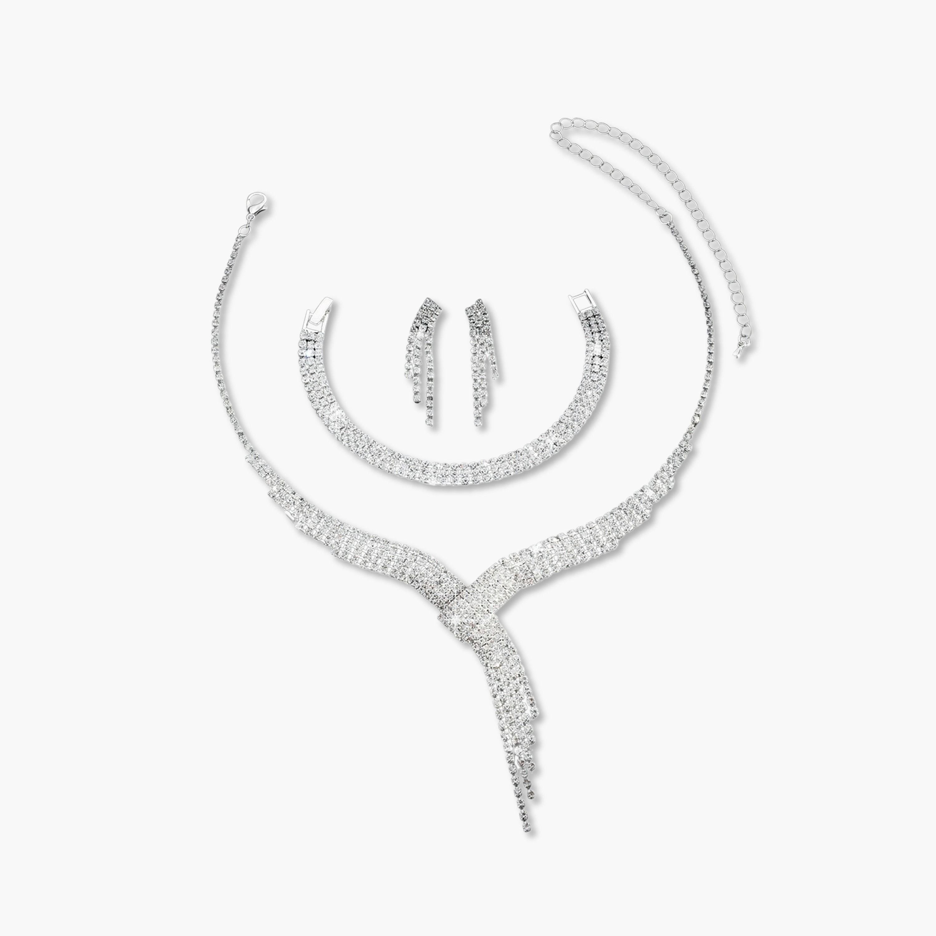 Take Two 3-Piece Embellished Necklace, Bracelet And Earrings Jewelry Set-women-watchesandjewellery-jewellery-jewellerysets-image-1