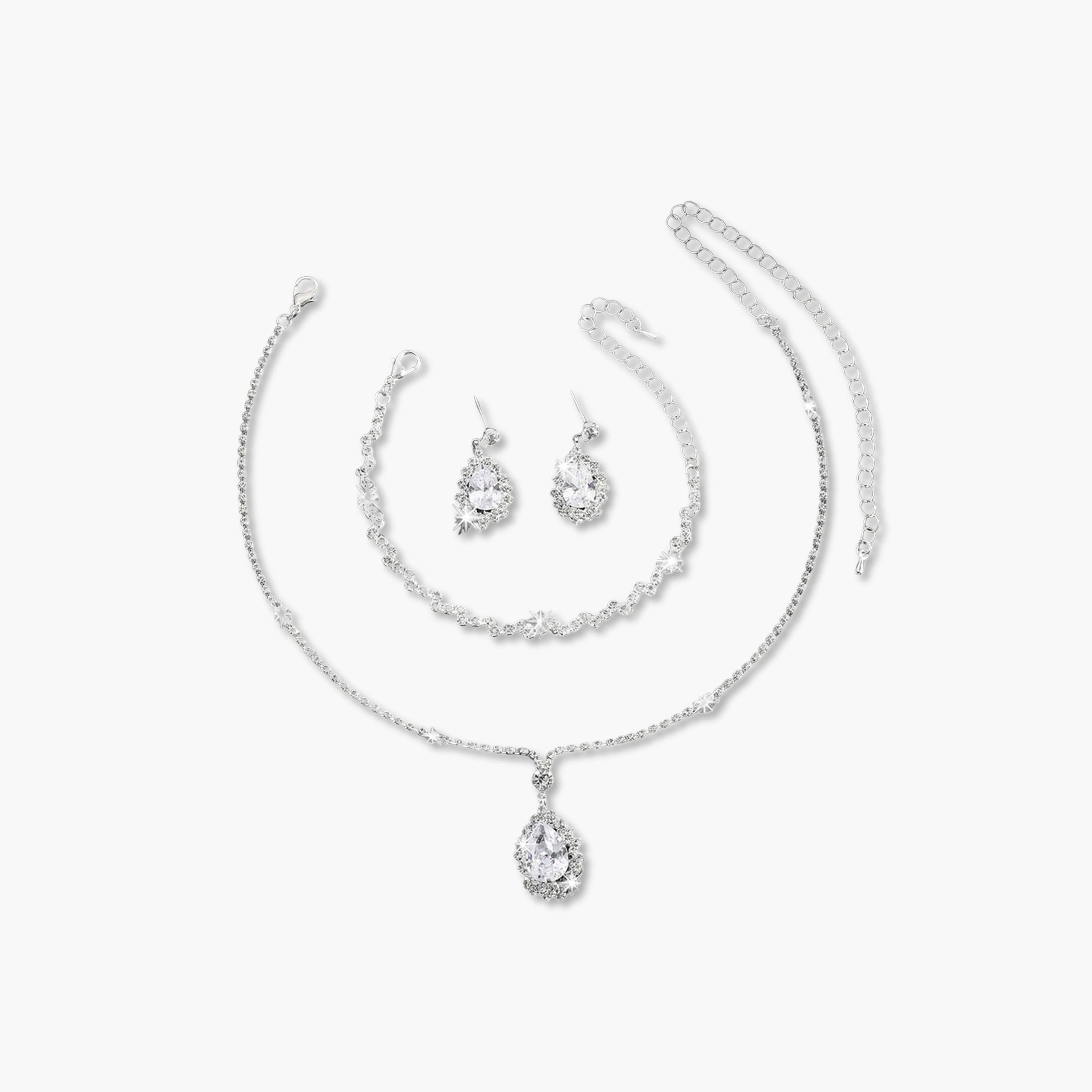 Take Two 3-Piece Embellished Necklace, Bracelet And Earrings Jewelry Set-women-watchesandjewellery-jewellery-jewellerysets-image-1