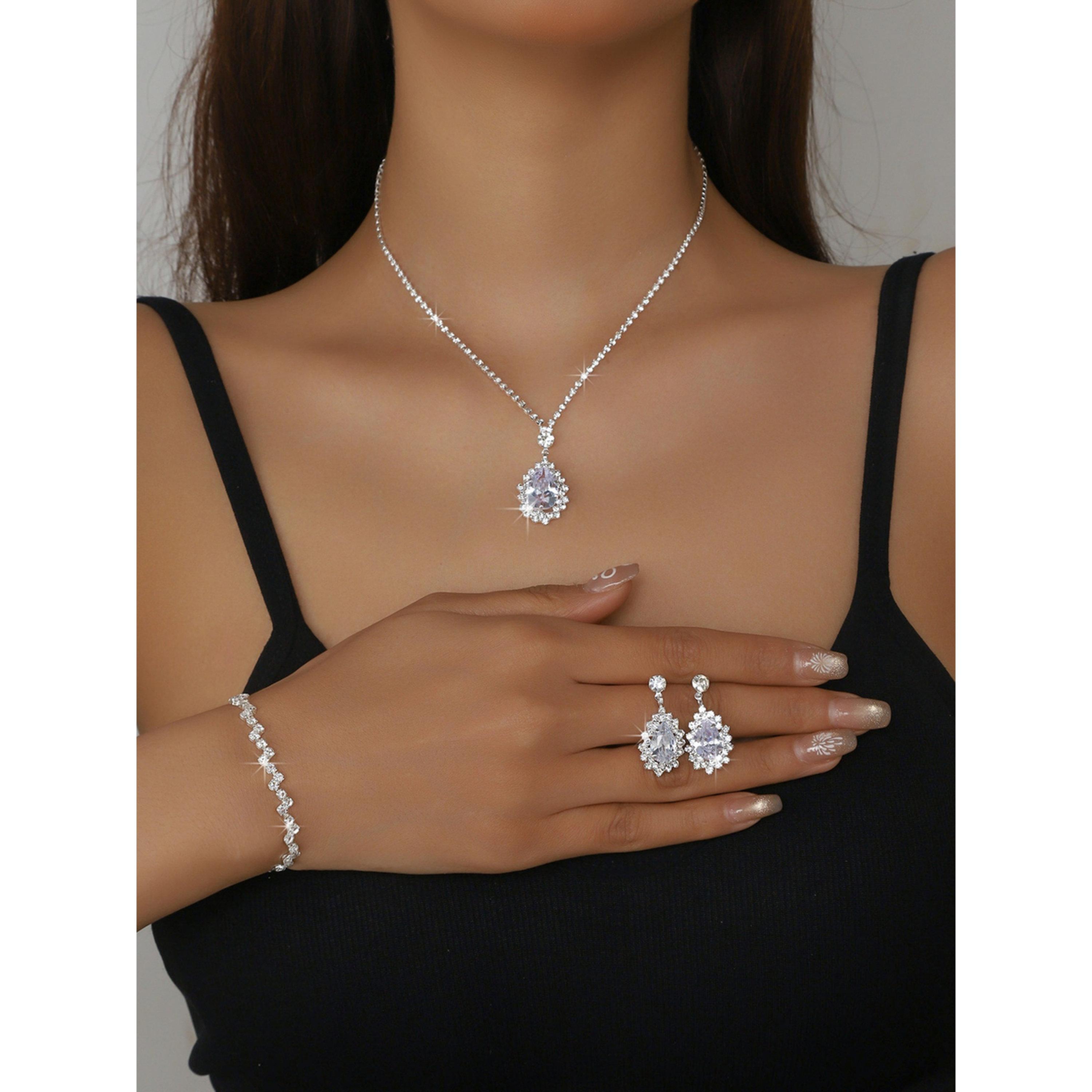 Take Two 3-Piece Embellished Necklace, Bracelet And Earrings Jewelry Set-women-watchesandjewellery-jewellery-jewellerysets-image-2