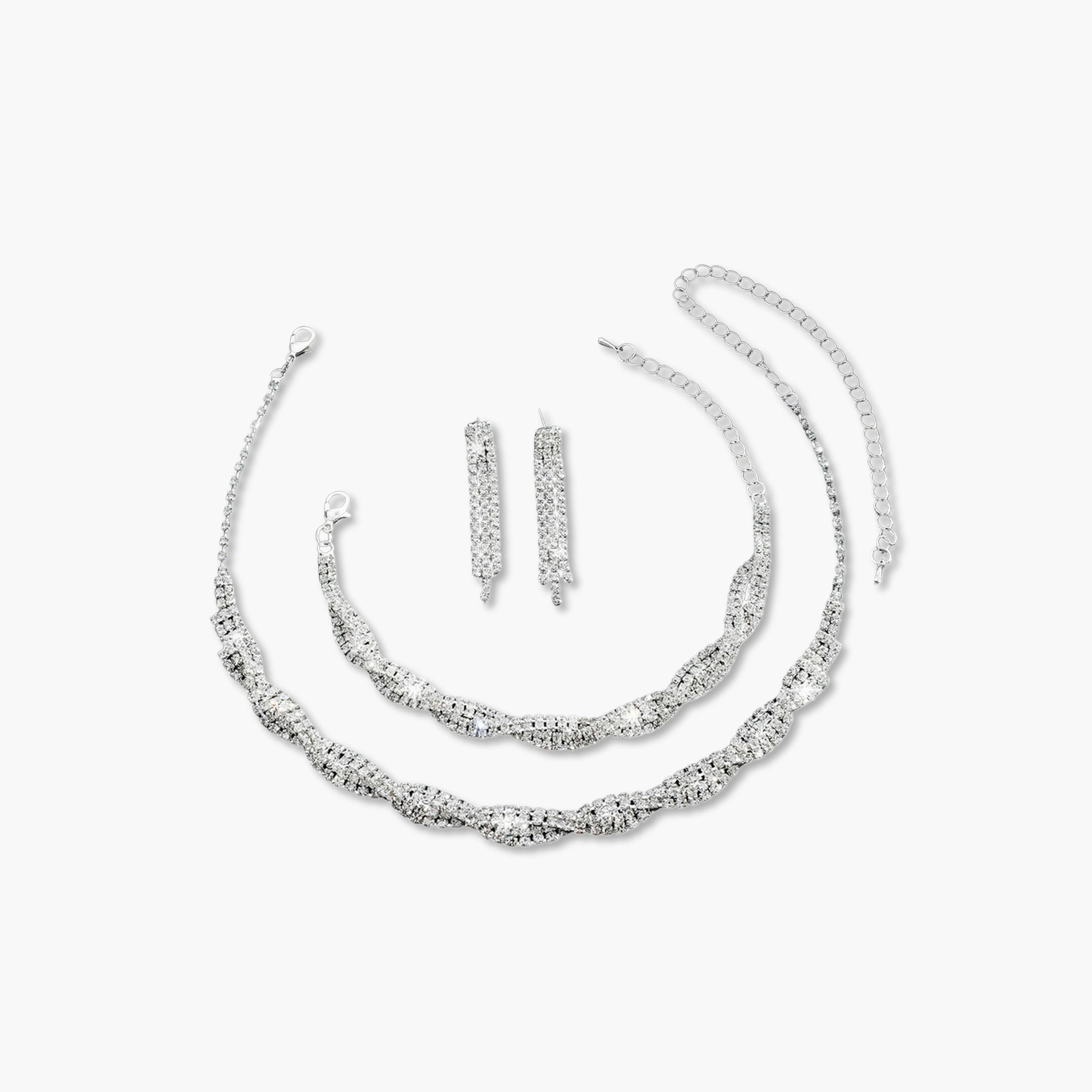 Take Two 3-Piece Embellished Necklace, Bracelet And Earrings Jewelry Set-women-watchesandjewellery-jewellery-jewellerysets-image-1