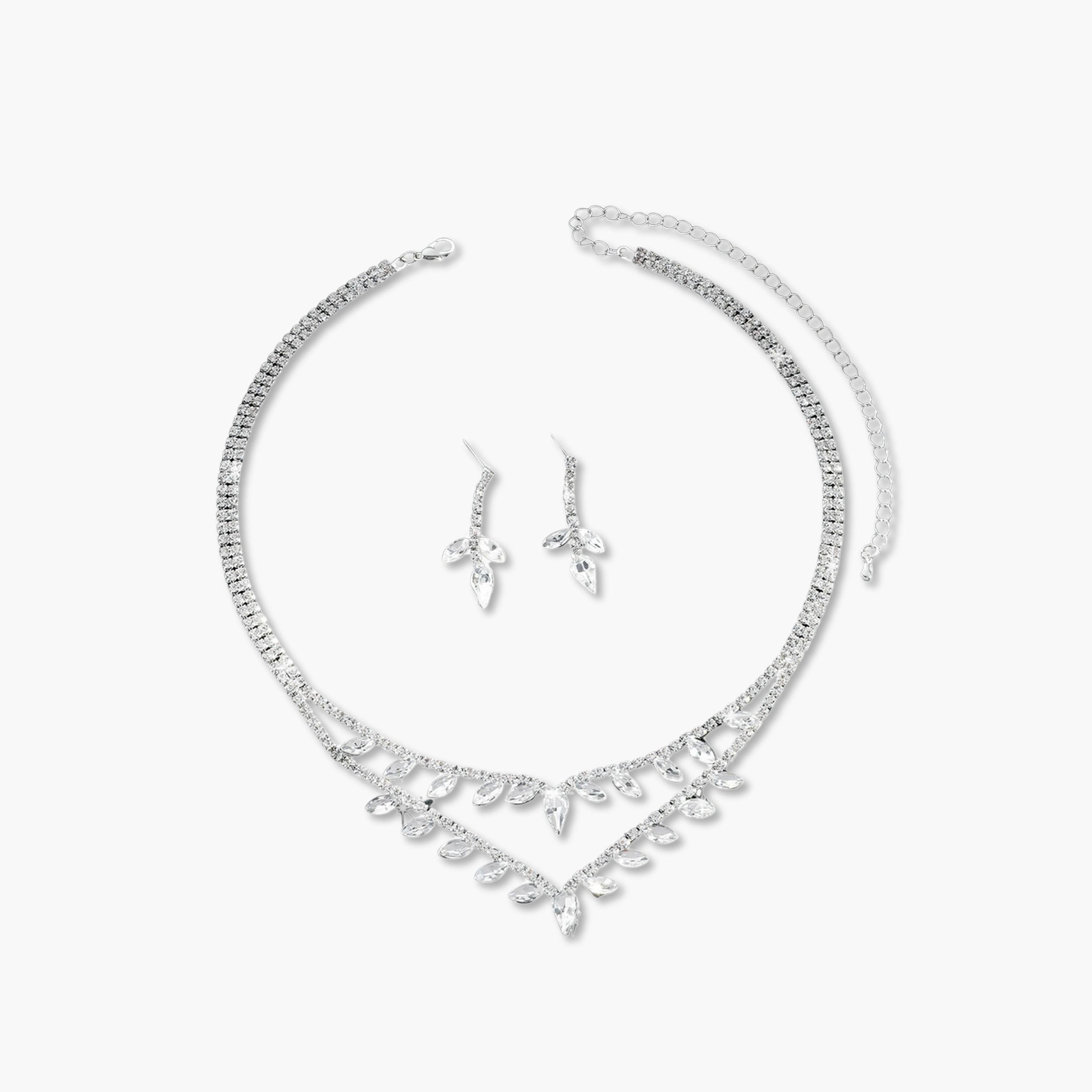 Take Two 2-Piece Embellished Necklace And Earrings Jewelry Set-women-watchesandjewellery-jewellery-jewellerysets-image-1