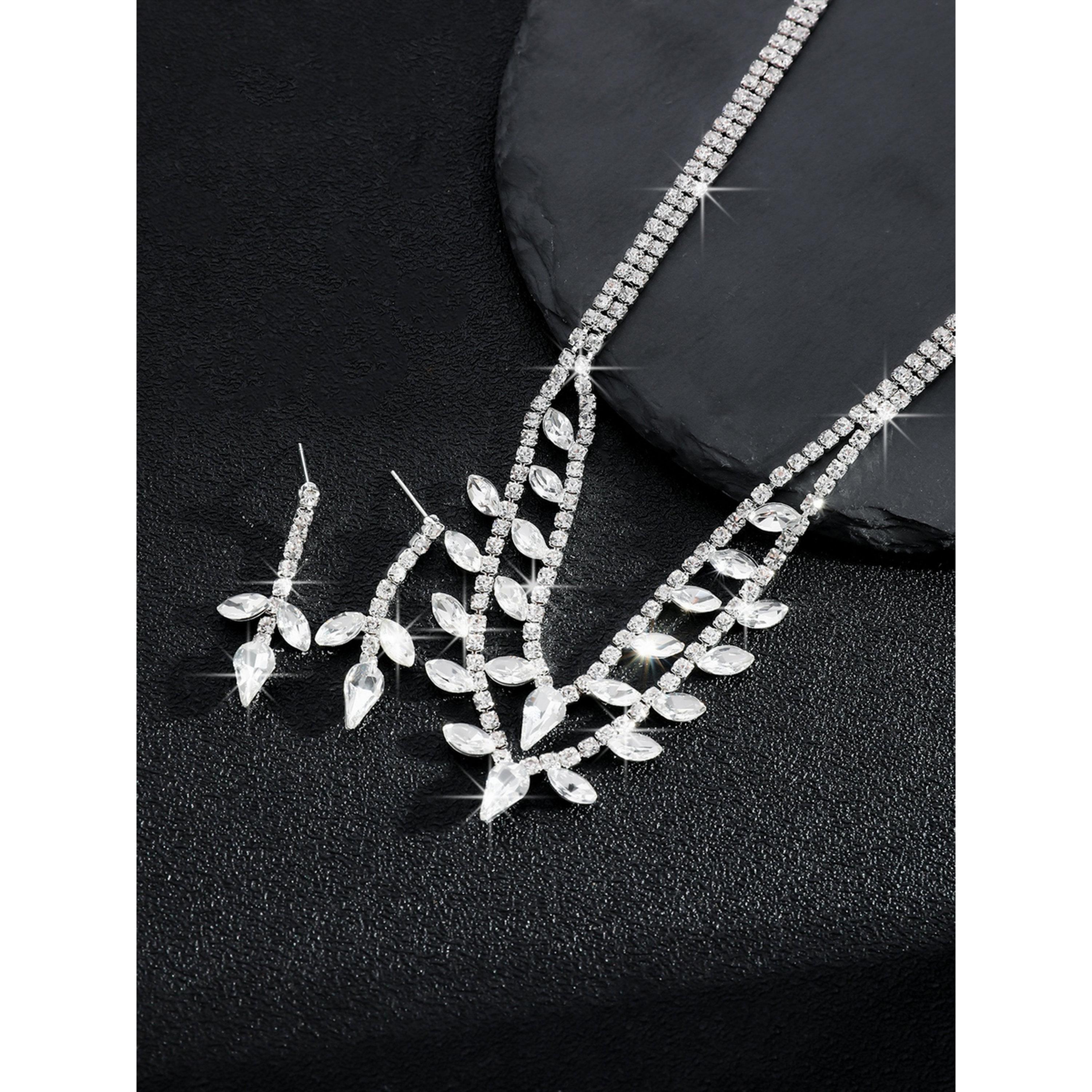 Take Two 2-Piece Embellished Necklace And Earrings Jewelry Set-women-watchesandjewellery-jewellery-jewellerysets-image-5